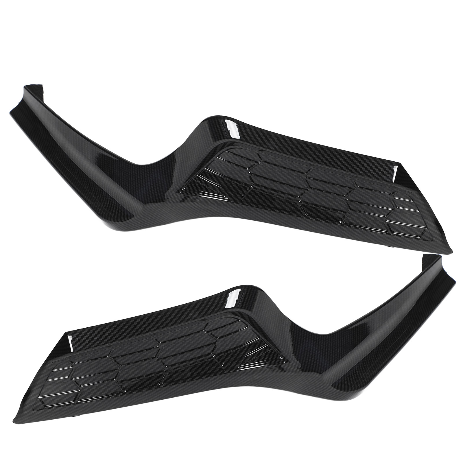 2-teiliges Set Heckstoßstangen-eckabdeckungen Links Und Rechts Als Ersatz Für Honda Civic 11. Generation (ab 2022) In Carbonfaser-optik