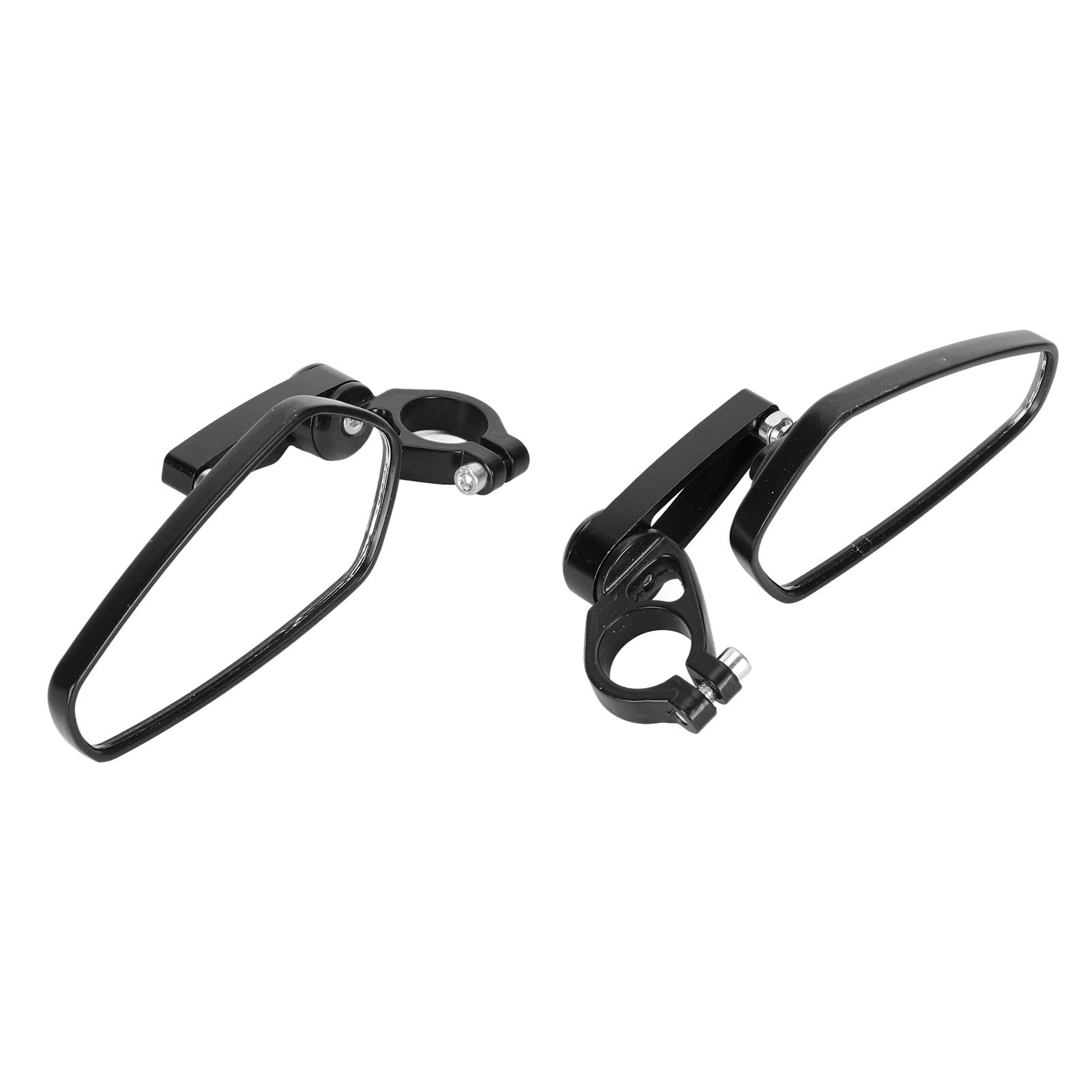 Zweiteilige Motorradspiegel, Weitwinkel-hd-seitenlenkerspiegel Aus Aluminiumlegierung, Schwarz