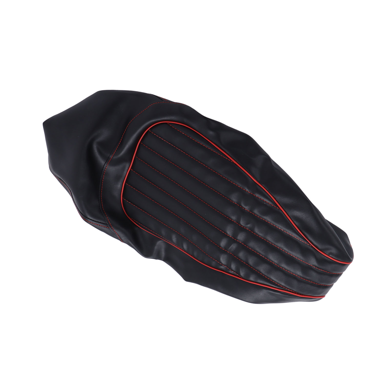 Schwarzer Motorradsitzbezug Aus Pu-leder, Ersatz Für Vespa Gts 125 200 300 2013-2020, Strapazierfähiger Sitzbezug.