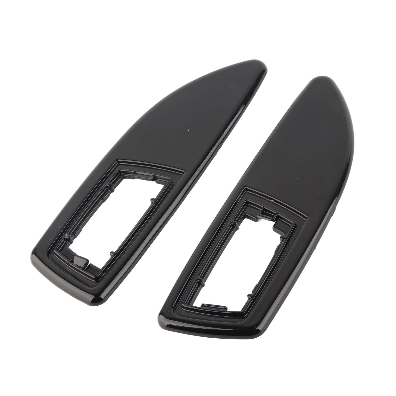 2 Seitenblinker Mit Rahmen, Ersatzteilset Für Opel Corsa D (2006–2014), Glänzend Schwarz, Paar