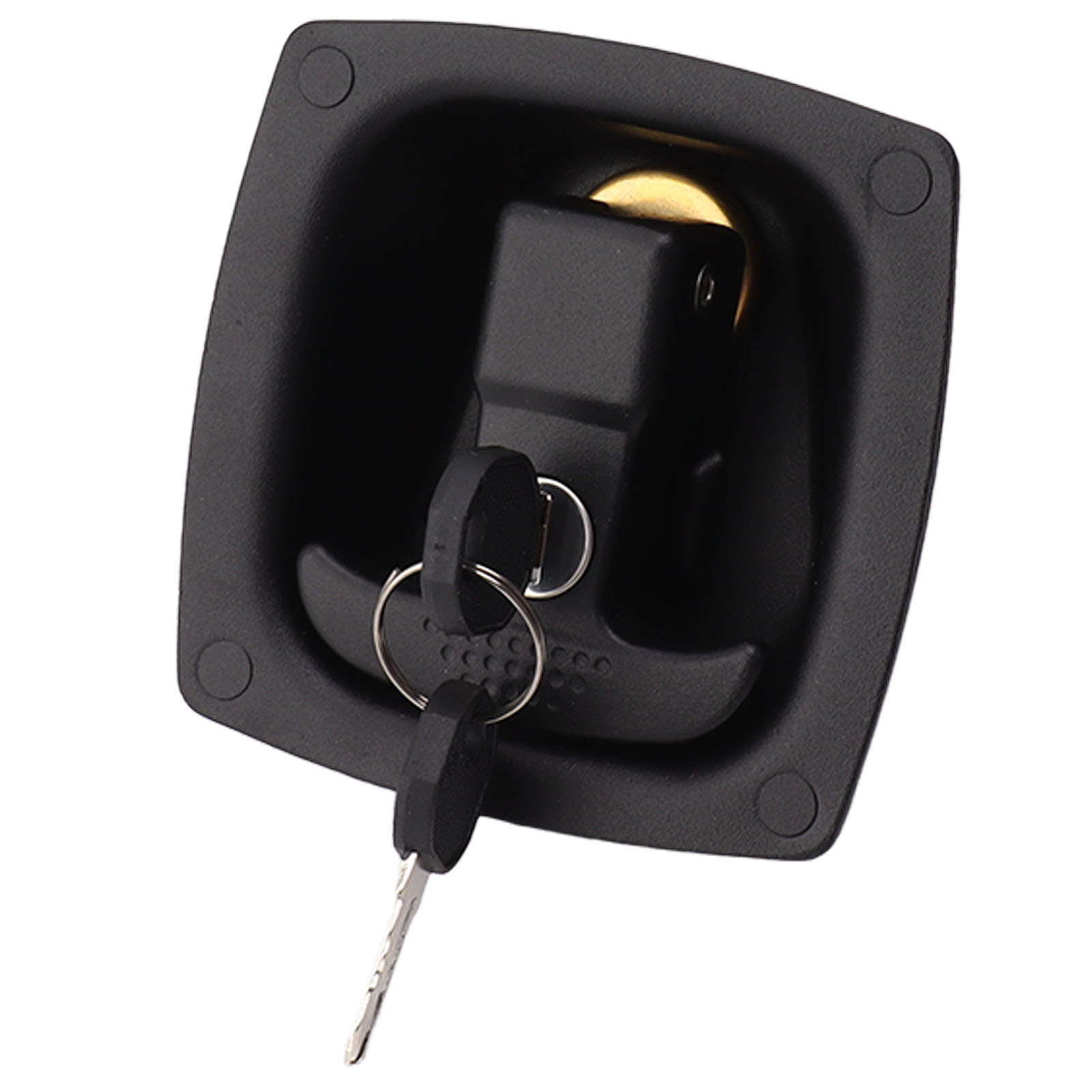 T-griff-türschloss, Lochabstand 4x6 Mm, Zinklegierung, Klappbarer Drehriegel Für Werkzeugkasten, Eingangsbereich, Wohnmobil, Boot