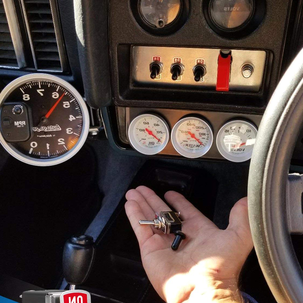 5-teiliges, Modifiziertes Kfz-schalterset Mit 5 Wasserdichten Kippschaltern, Hebelschalter Für Das Armaturenbrett, Kfz-ersatzset, Wasserfest, 12 V, Für Wohnmobile Und Boote