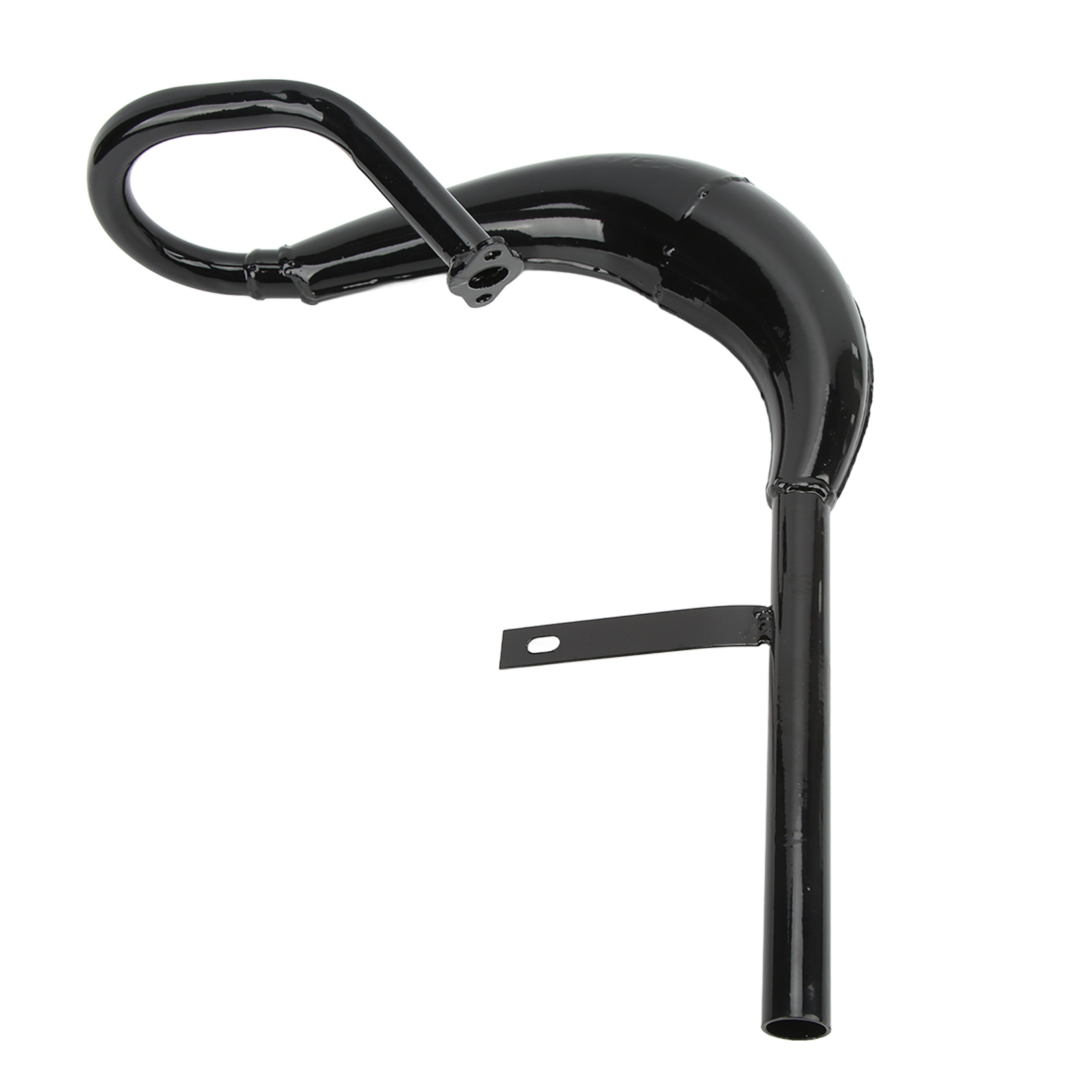 Auspuffrohr Aus Schwarzem Eisen Für 2-takt-motoren (49 Cm³, 60 Cm³, 66 Cm³, 80 Cm³), Schalldämpfer Für Motorisierte Fahrräder, Robustes Auspuffrohr Für Motorisierte Fahrräder