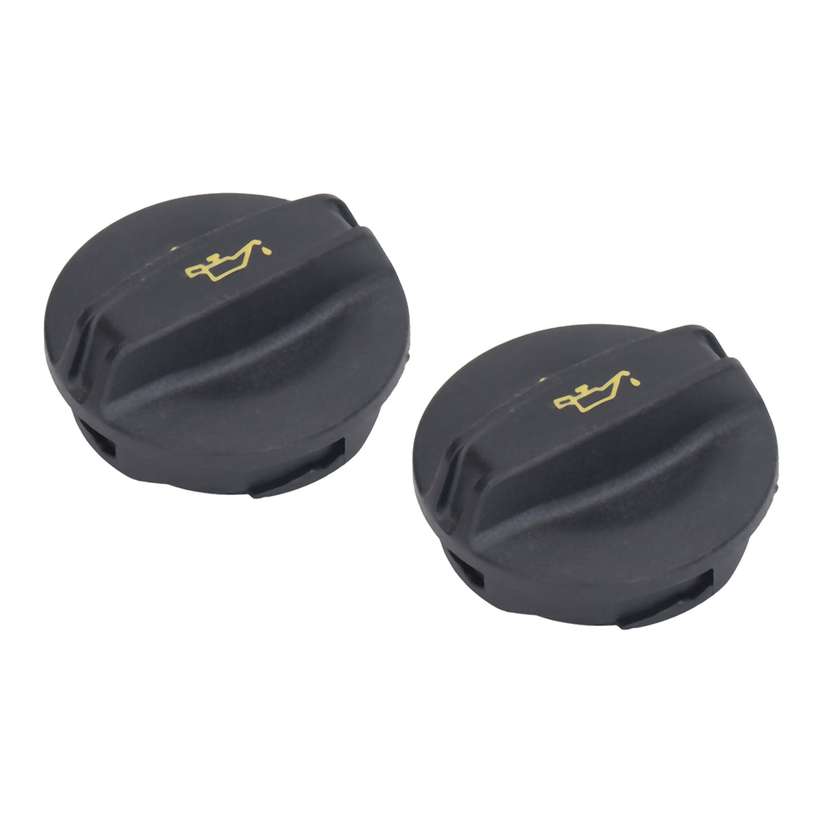 Schwarzer Abs-öleinfülldeckel, 2 Stück, 06k103485a, Für 1,8l 2,0l Dc-motoren 2012-2017, Kompatibler Tankdeckel.