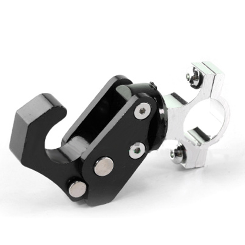 Robuster, Klappbarer Haken Aus Aluminiumlegierung, Hohe Tragfähigkeit, Für Motorrad, Roller Und Fahrrad, Schwarz, Stabiler, Wiederverwendbarer Haken