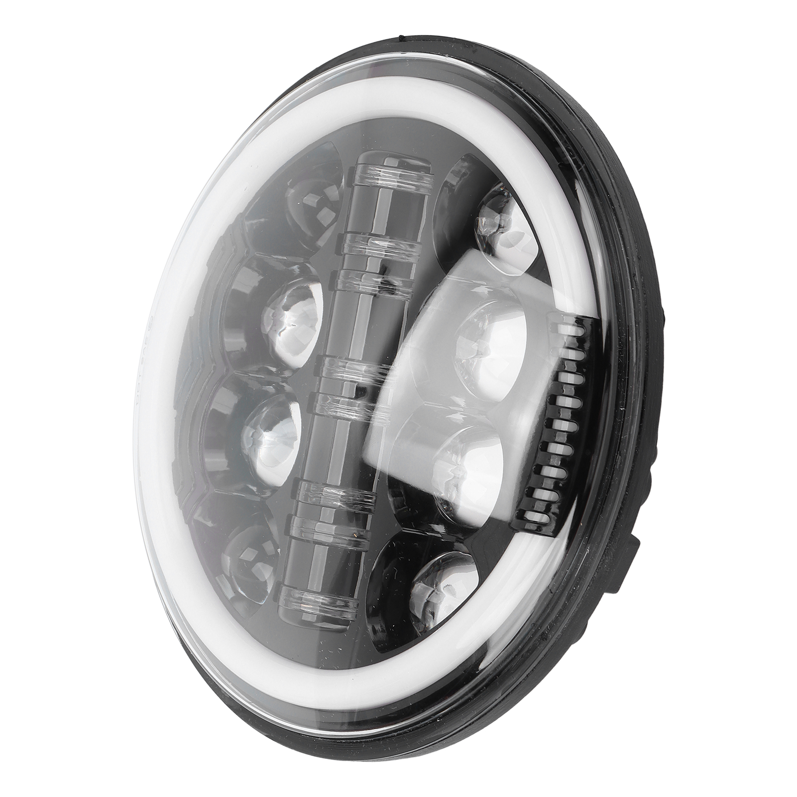 Runder 7-zoll-motorradscheinwerfer Mit 8 Leds, 6500k-7000k, 4400lm, Ip67 Wasserdicht, 12v, Universelles Motorrad-frontlicht