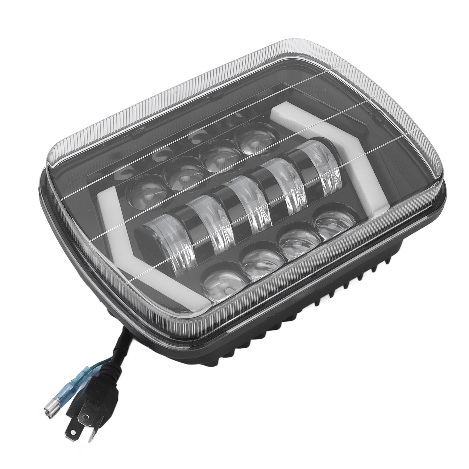 60-w-led-scheinwerfer, 5 X 7 Zoll, Quadratische Pfeilform, H4-lampe, Ip67 Wasserdicht, Scheinwerfer Für Geländewagen (4x4)