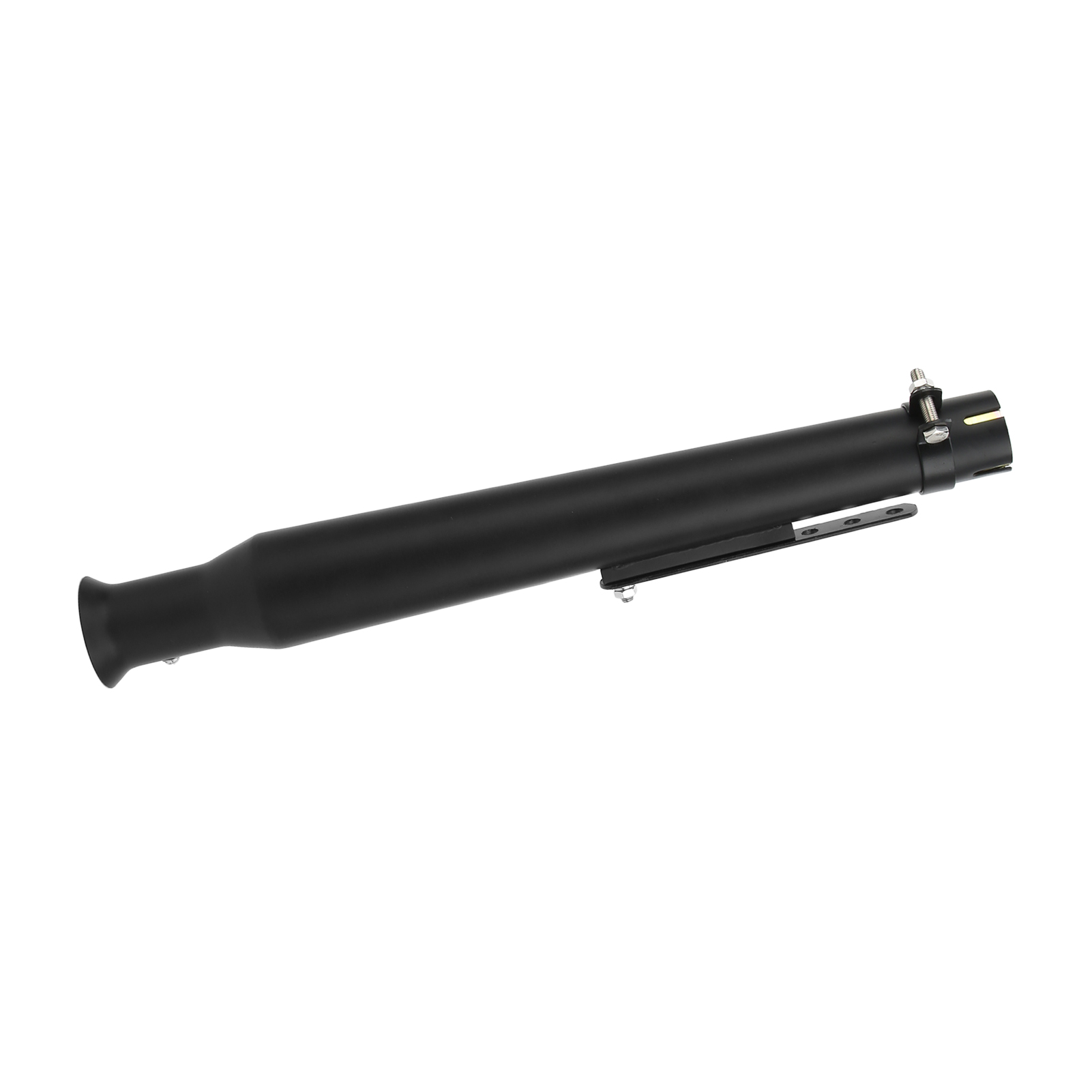 Modifizierter Universeller 45-mm-/1,8-zoll-motorradschalldämpfer, Auspuff Mit Schwarzer Schiebehalterung, Kundenspezifisch Kompatibel, Edelstahlrohr, Tuning
