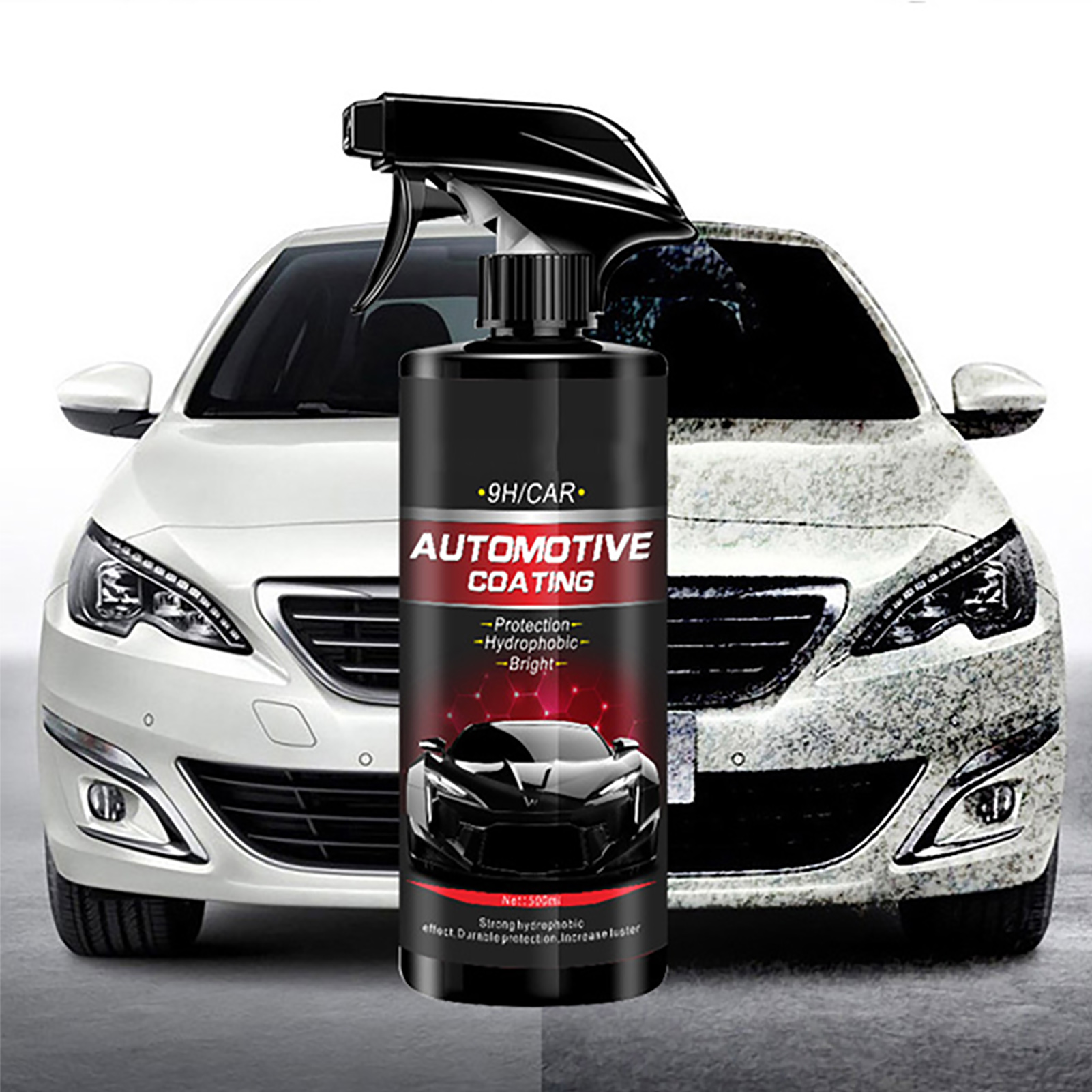 Flüssiges Autowachs-politurspray, Hydrophobe Deckschicht, Kratzerentferner, Detailpflege Für Fahrzeuge, 500 Ml