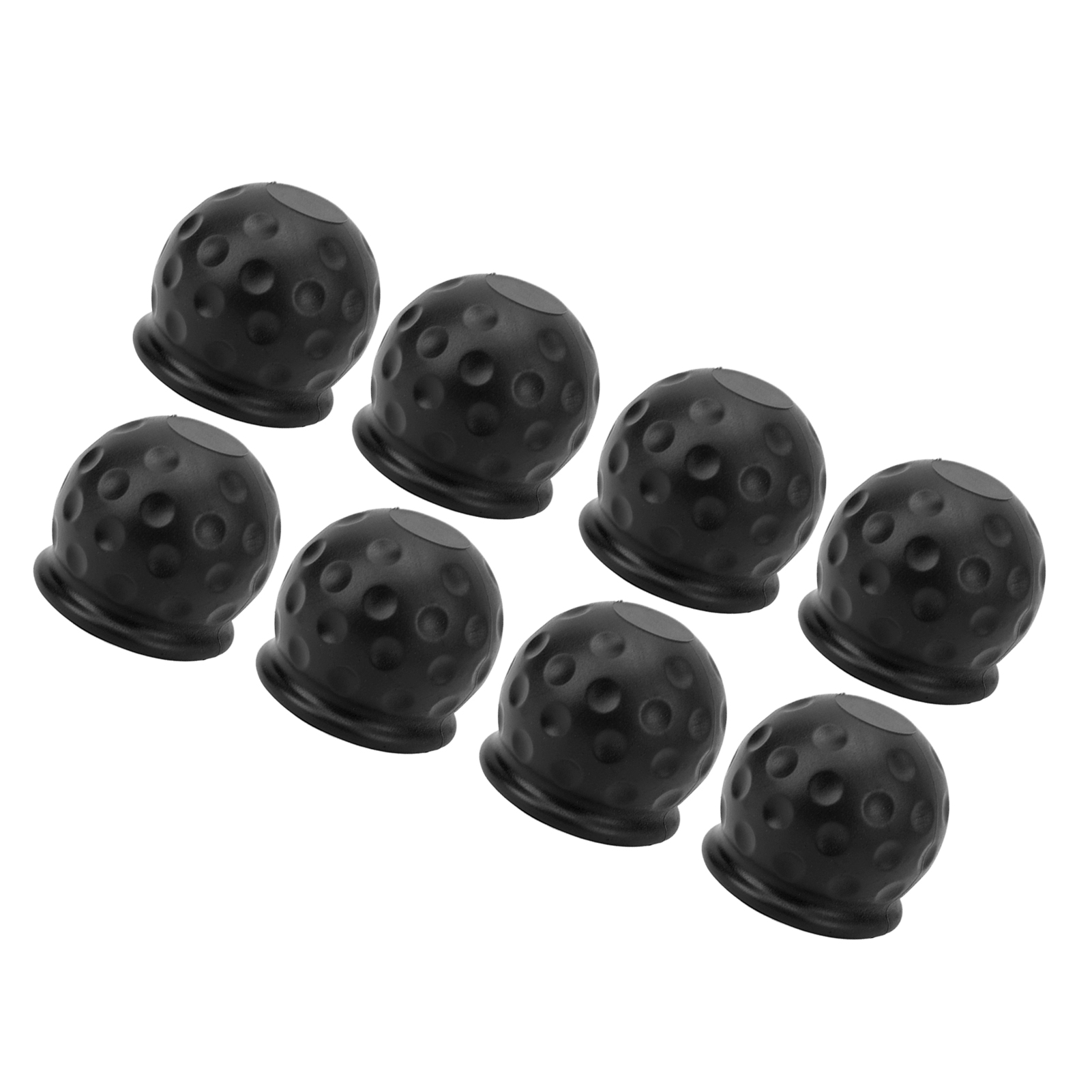 Set Mit 8 50-mm-kugelkopf-schutzkappen, Strapazierfähige Und Flexible Abdeckung Für Anhänger, Wohnwagen Und Wohnmobile, Schwarz, Robuster Schutz