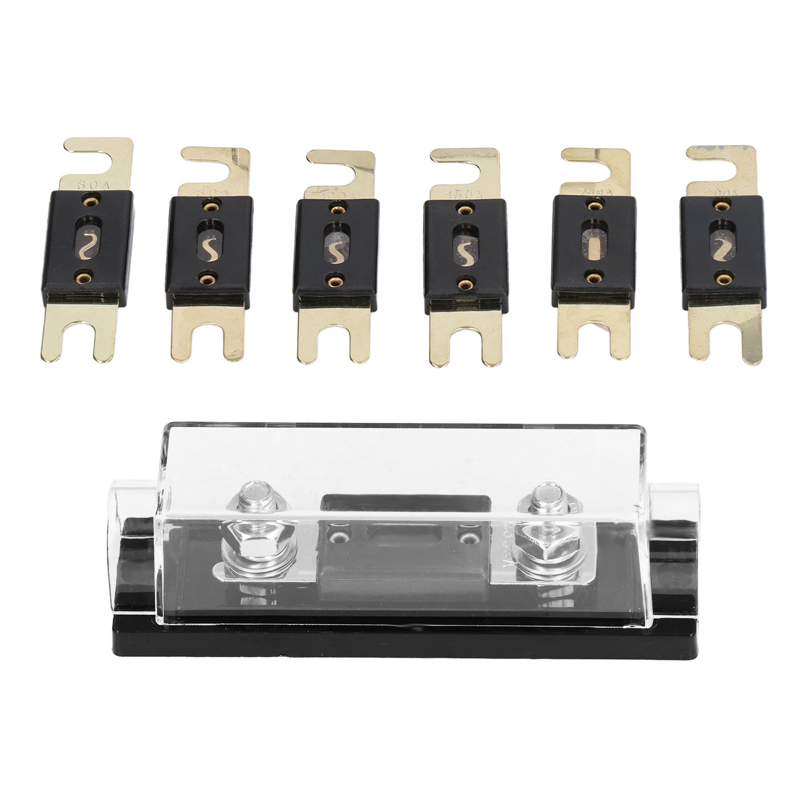Anl 300a Sicherungshalter Für Auto-audiosysteme, 6er-packung Sicherungen, Geeignet Für Wohnmobile, Boote, Schiffe Und Landwirtschaftliche Fahrzeuge.