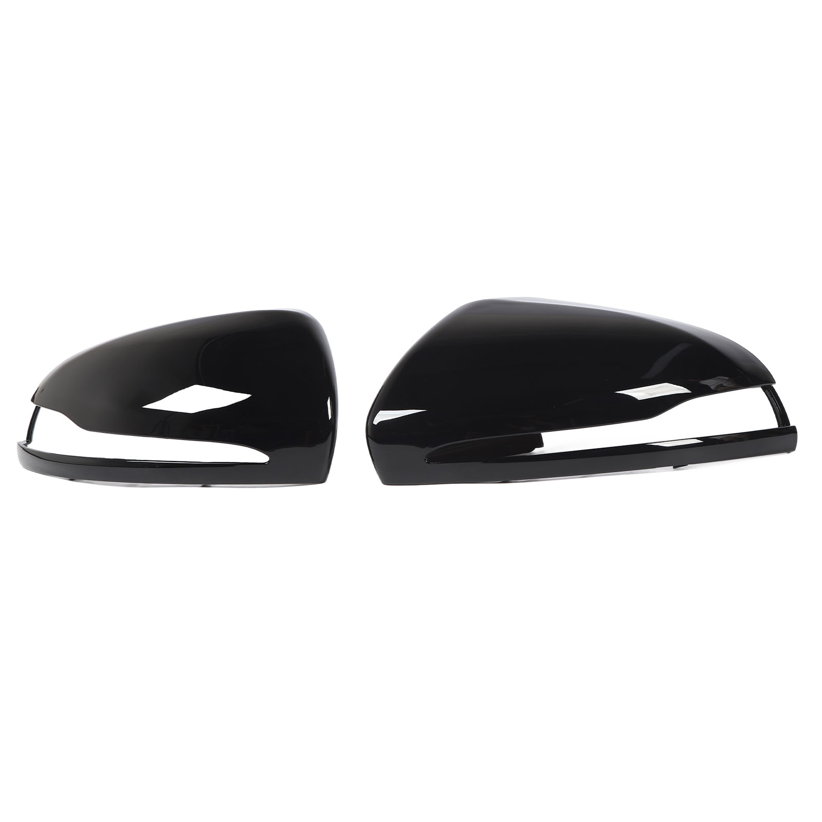 Außenspiegelgehäuse Links/rechts Für Mercedes C-klasse W205 (2014–2021), 2er-set, Schwarz Glänzend, Linkslenker, Abs-spiegelkappe