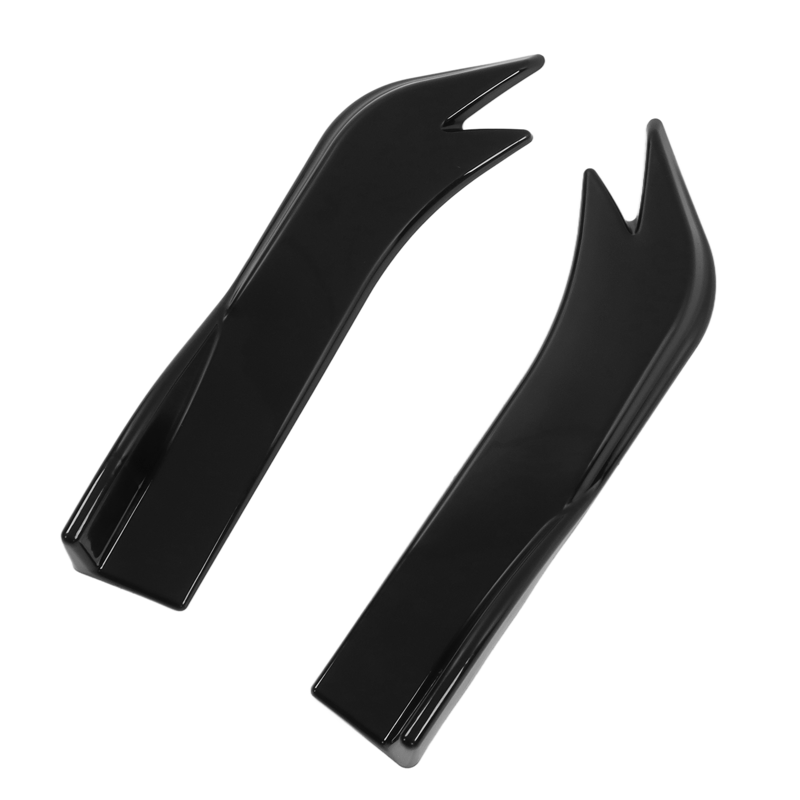 2x Universal-autodiffusor-spoiler, Heckstoßstangen-unterspoiler, Seitenschweller-lippenverlängerungen, Entenschnabelschutz, Schrauben Inklusive, Glanzschwarz