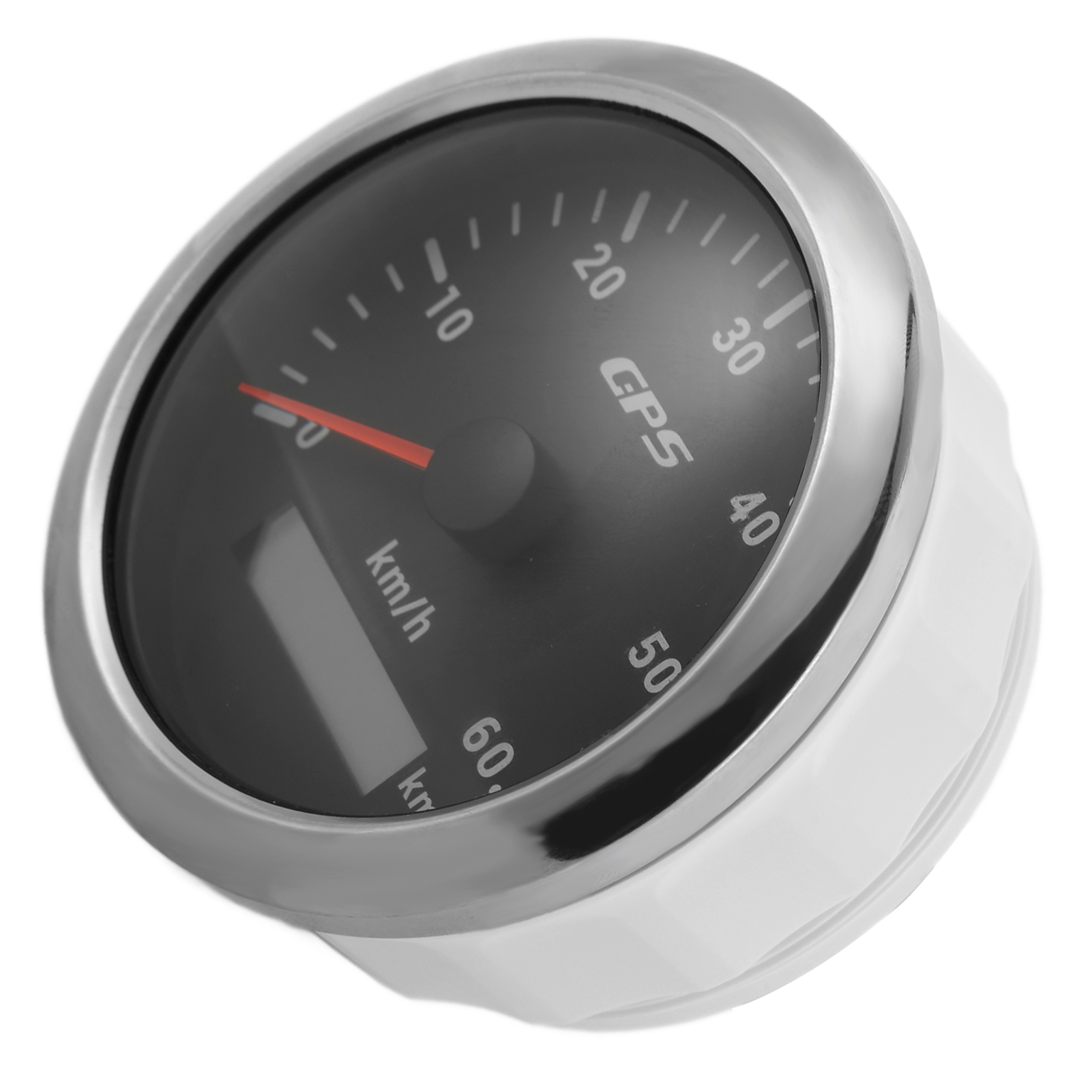 85-mm-gps-tachometer (0–60 Km/h) Mit Lcd-display, Einstellbarem, Hintergrundbeleuchtetem Kilometerzähler Für Auto/boot, 9–32 V Dc-netzteil, Schwarz