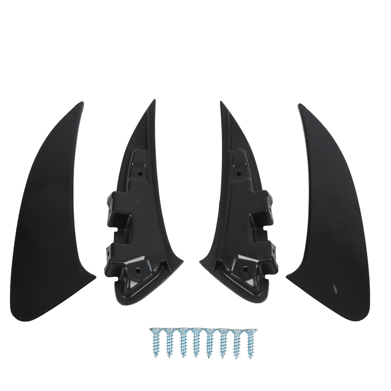 4x Heckstoßstangen-windabweiser Links/rechts, Glänzend Schwarz, Ersatz Für Mercedes-benz C118 X118 Cla35