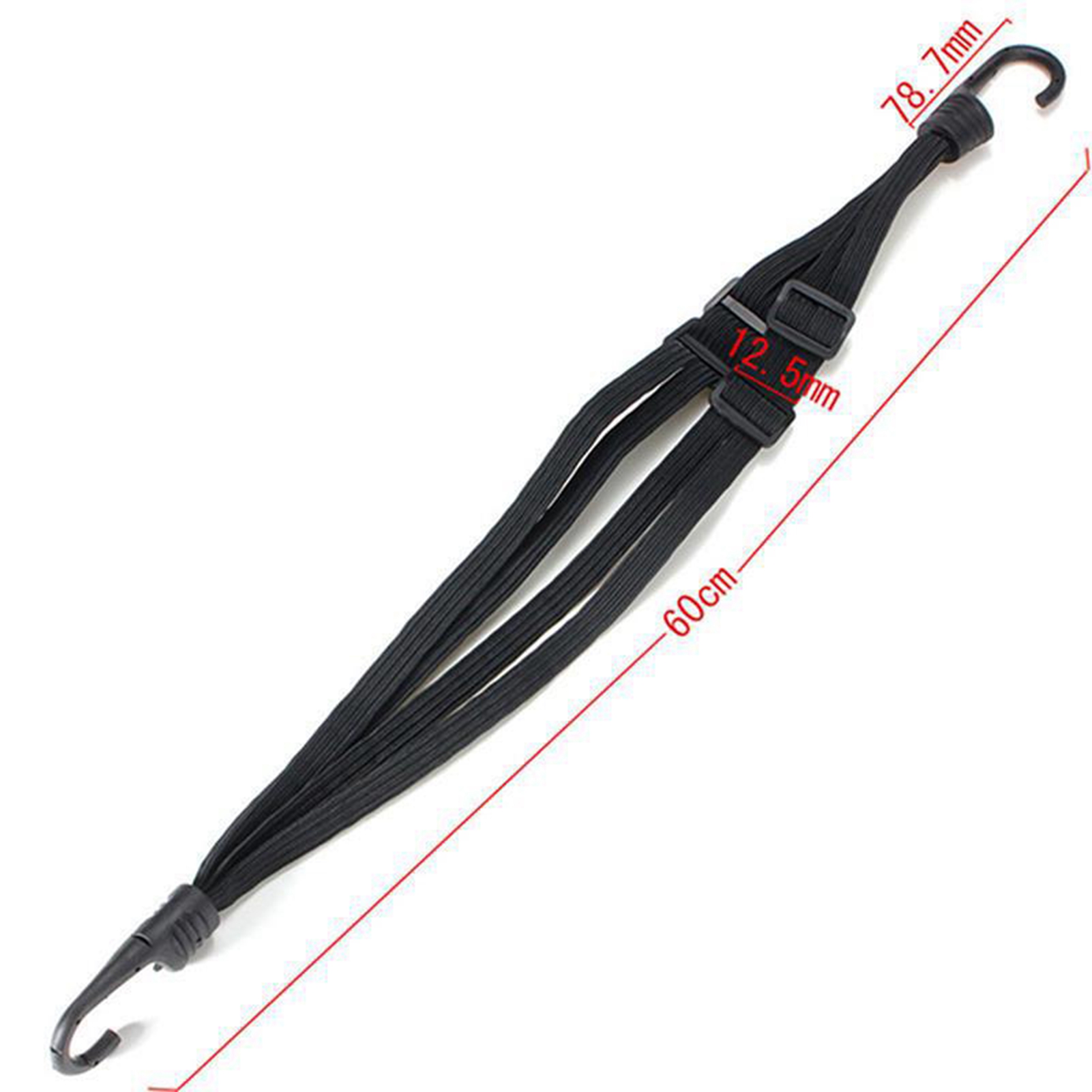 Robustes, Elastisches Gurtband Für Motorradhelme, Schwarz, Einziehbar, 90 Cm, Gepäckbefestigung, Hochbelastbares Sicherheitsgurtband