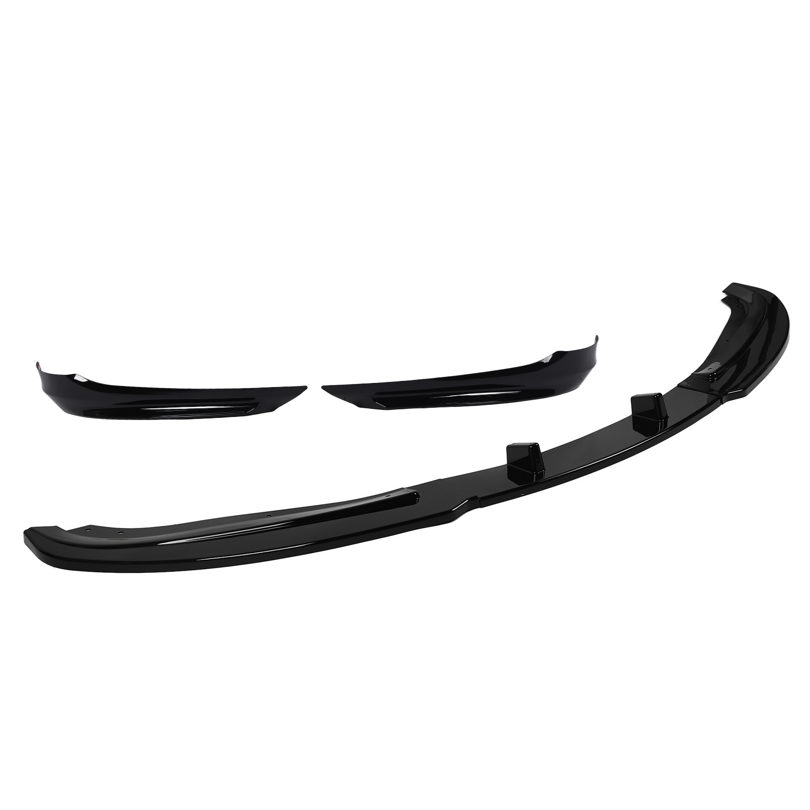 5x Frontspoilerlippe, Sportlicher Spoiler-bodykit, Kompatibel Mit Bmw 3er E90 E91 Lci 2007-2012, Glänzend Schwarz, Abs