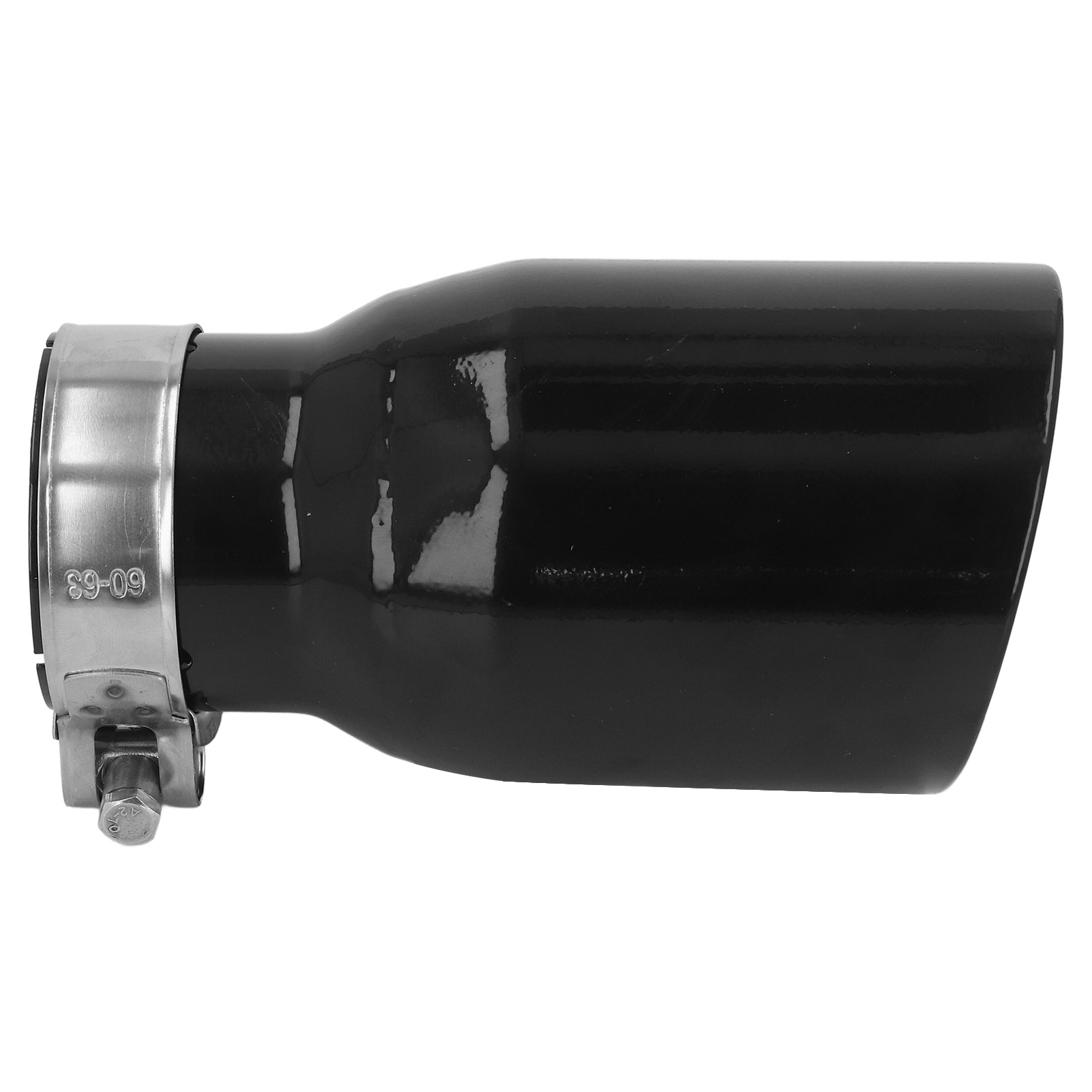 160 Mm Abgewinkelter Abgasauslass, Endrohr Aus Schwarzem Edelstahl, 60 Mm Einlass, 89 Mm Auslass, Autozubehör Für Abgasanlage