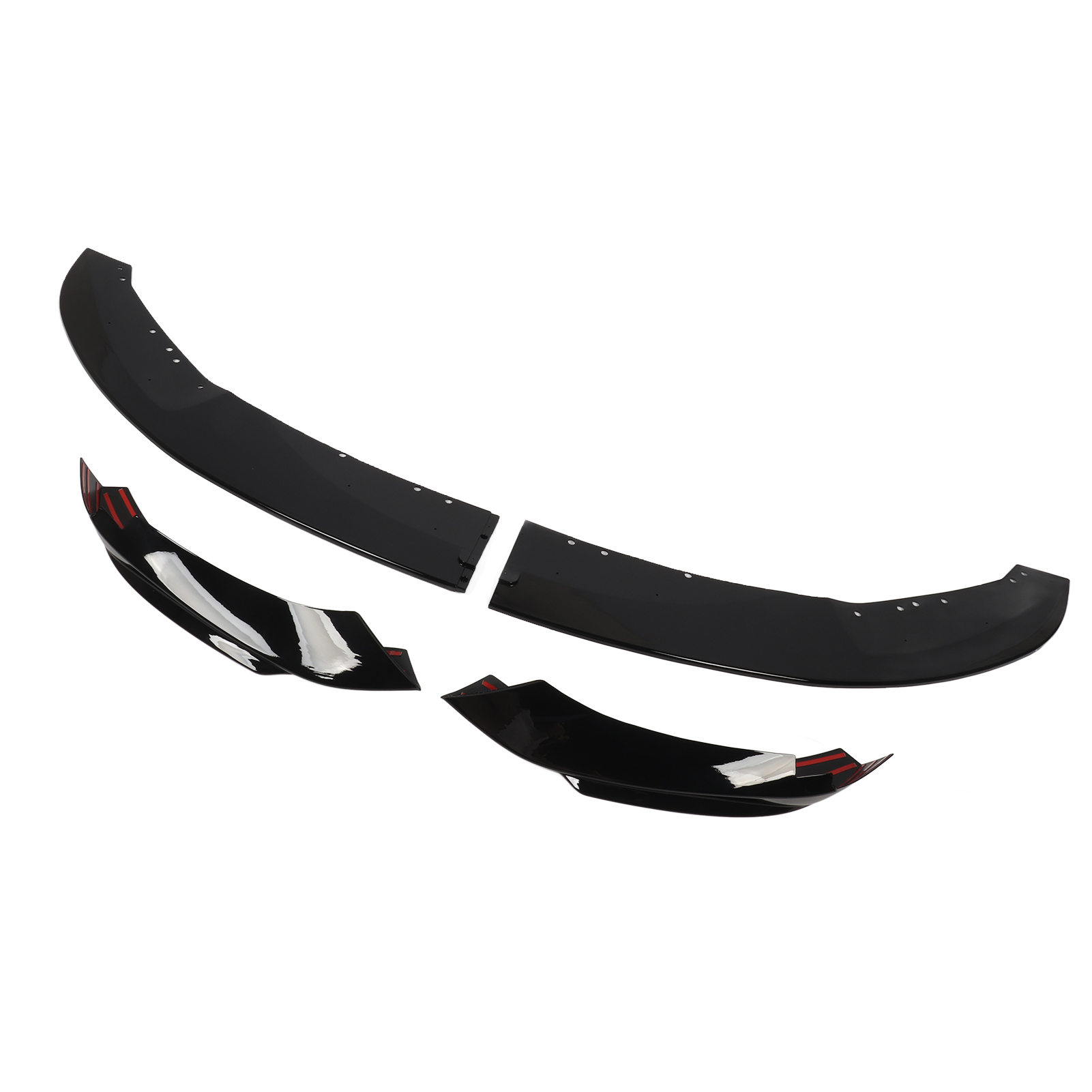 Frontstoßstangen-spoilerlippe In Hochglanzschwarz Für 4er Bmw F32 F33 F36 M-sport (2014-2020)