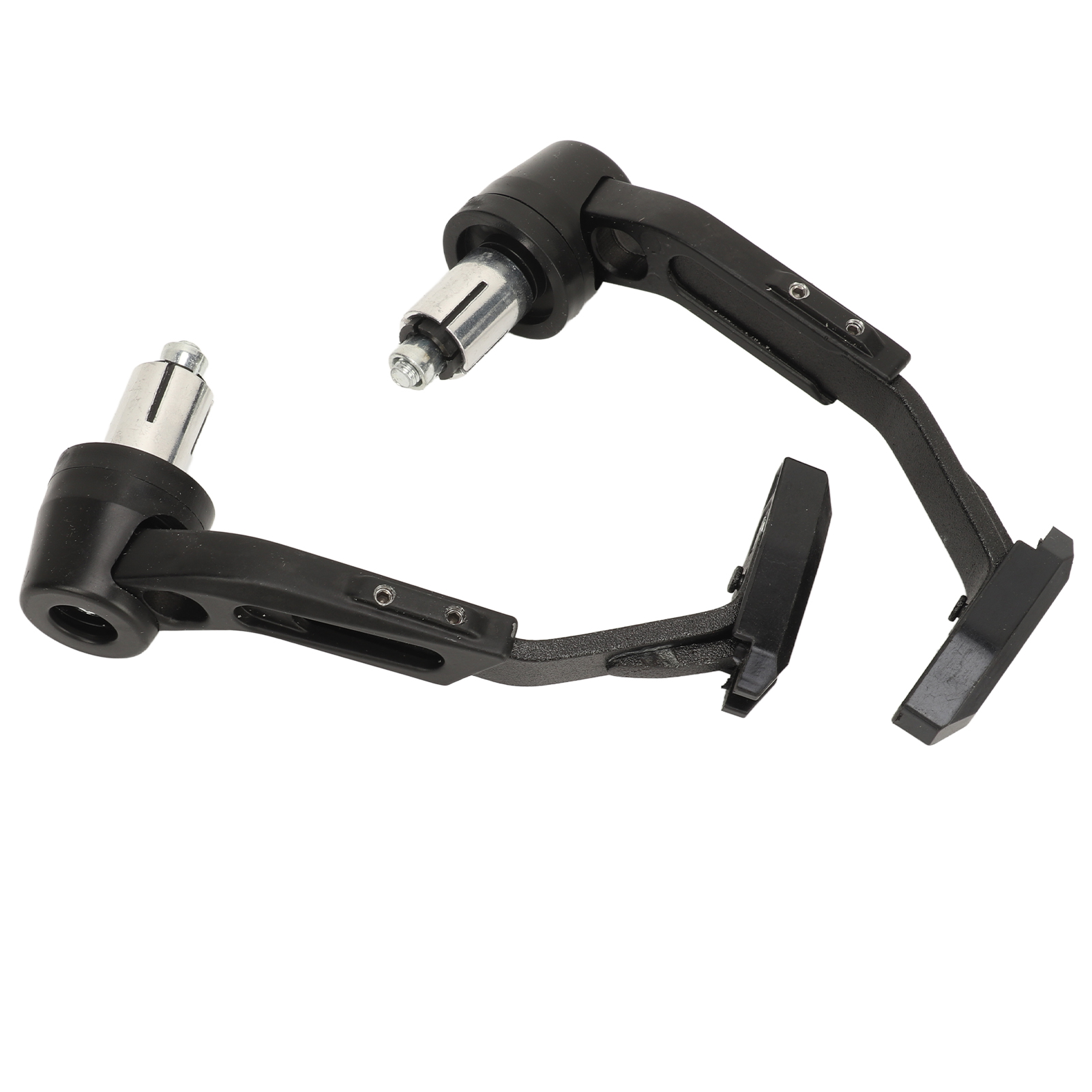 Paar Cnc-gefräste Motorrad-handschützer Aus Aluminiumlegierung, Universell Für Lenker, Kupplungs- Und Bremshebel, Schwarz