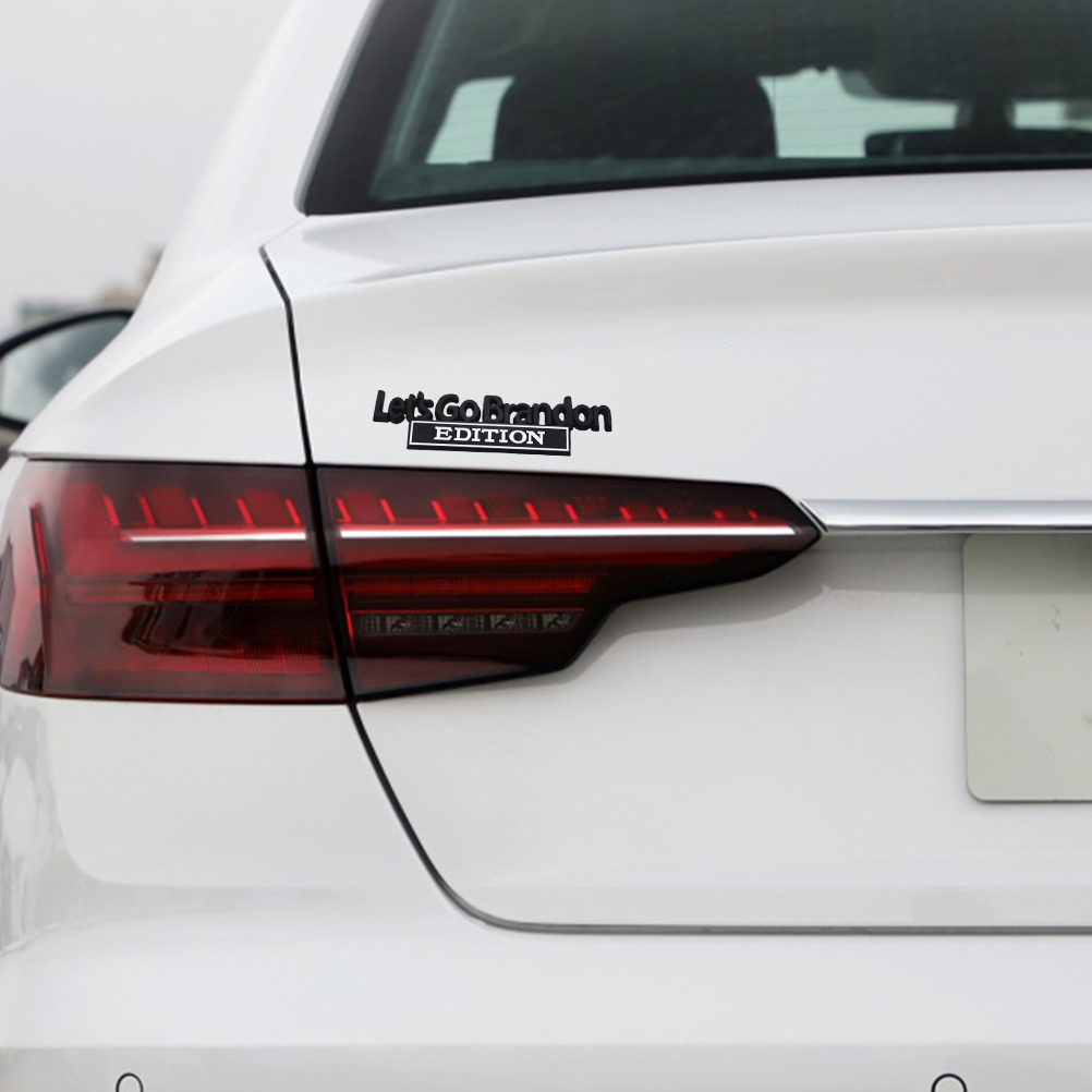 2 Lets Go Brandon Autoaufkleber Für Die Seite, Metallic-aufkleber Für Den Außenbereich, Auto-styling-zubehör, Fahrzeugdekoration, Paar