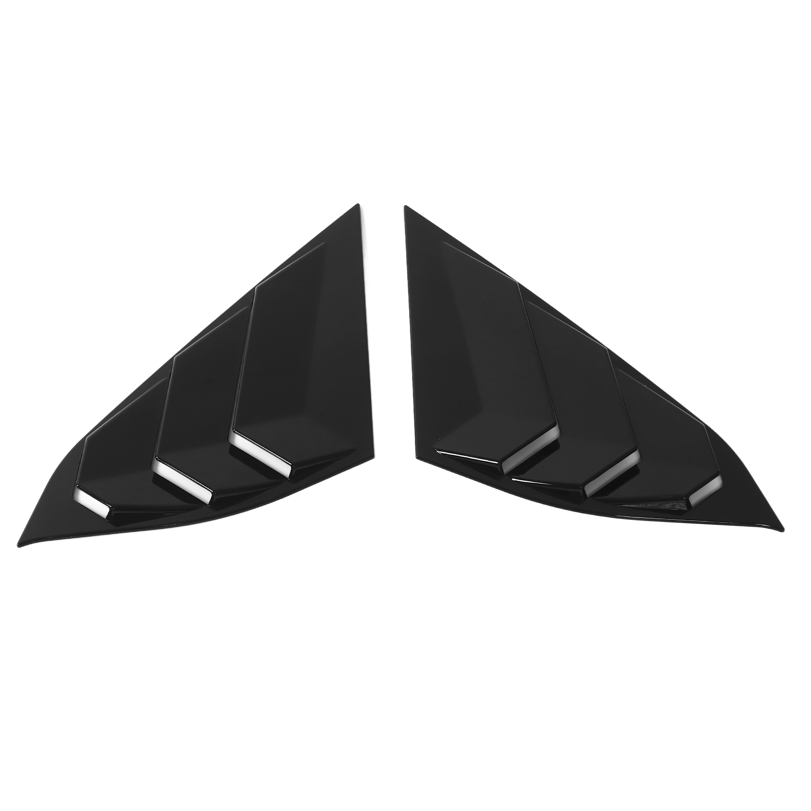 Satz Mit 2 Hinteren Seitlichen Lüftungsschlitzen, Glänzend Schwarz, Ersatz Für Honda Accord 2018-2021, Außenfensterblenden