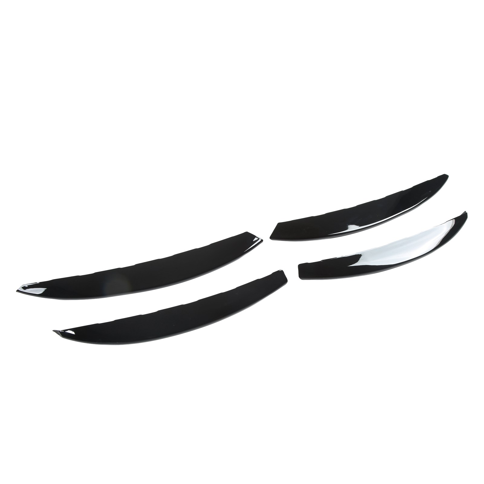 4 Zierblenden Für Nebelscheinwerfer In Glänzendem Schwarz Aus Abs-kunststoff, Scheinwerferblenden Im Blade-design, Ersatzteil Für Mercedes-benz C-klasse W206 S206, Kühlergrill-zierleisten-set