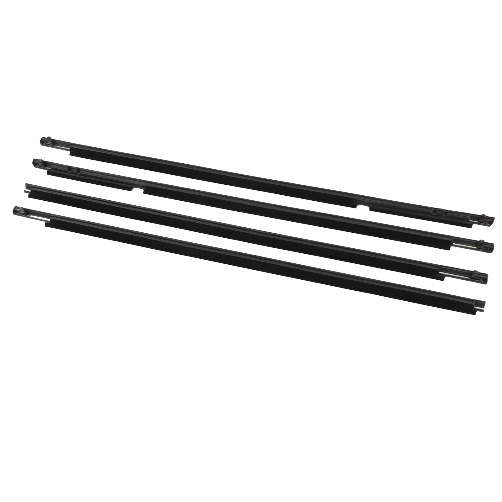 4-teilige Autofensterdichtung Für Corolla 2009-2012, Wetterleiste Seitlich, Äußere Fensterverkleidung, Oem-ersatzteil 7573012300, Schwarzes Gummiprofil.