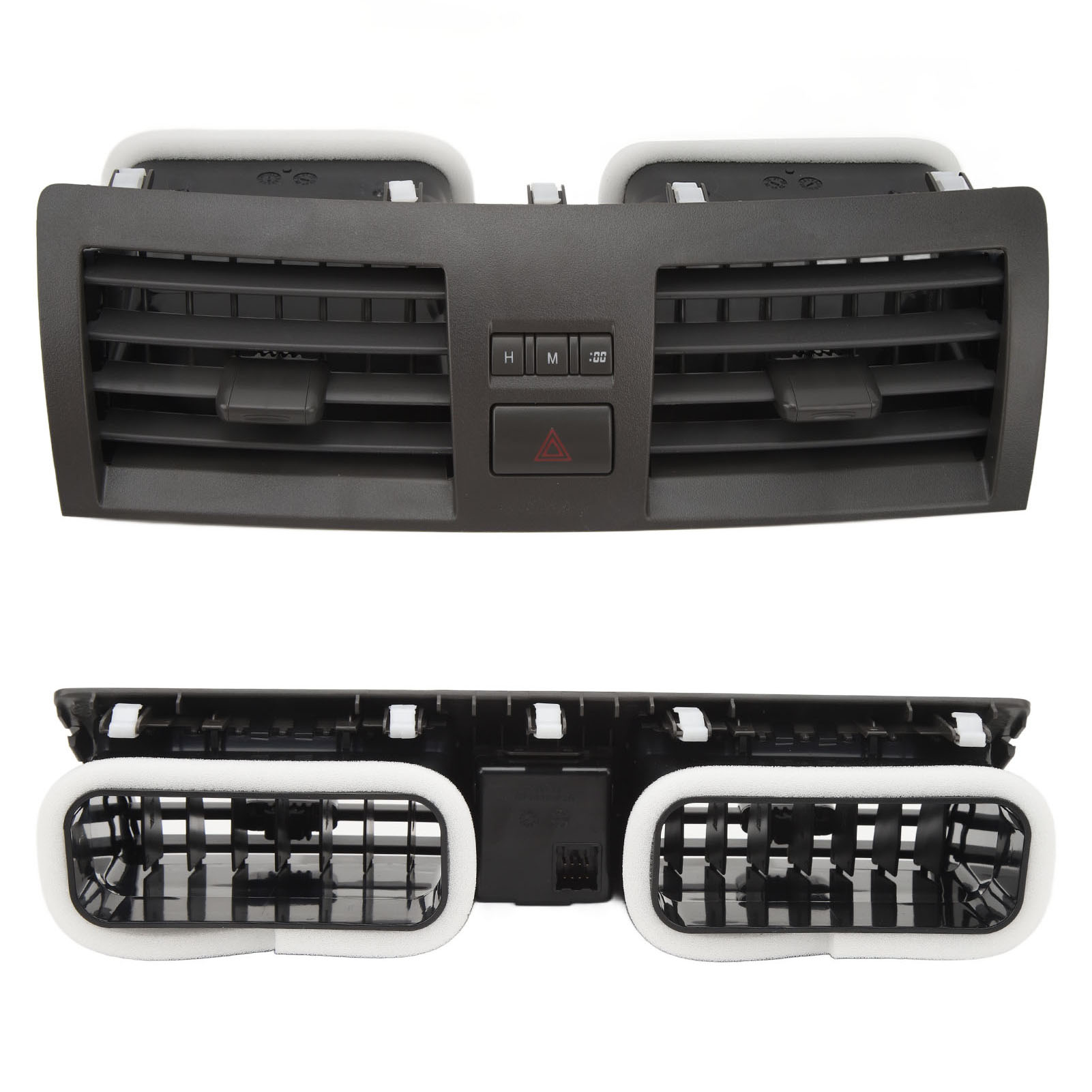 Mittlere Lüftungsdüse Für Camry Xv40 Armaturenbrett, Lüftungsblende Ac 55660 06100, Zuverlässiges Ersatzteil Mit Schneller Reaktionszeit, Doppellüftungsdüse, Schwarz, Kompatibel Mit Toyota.