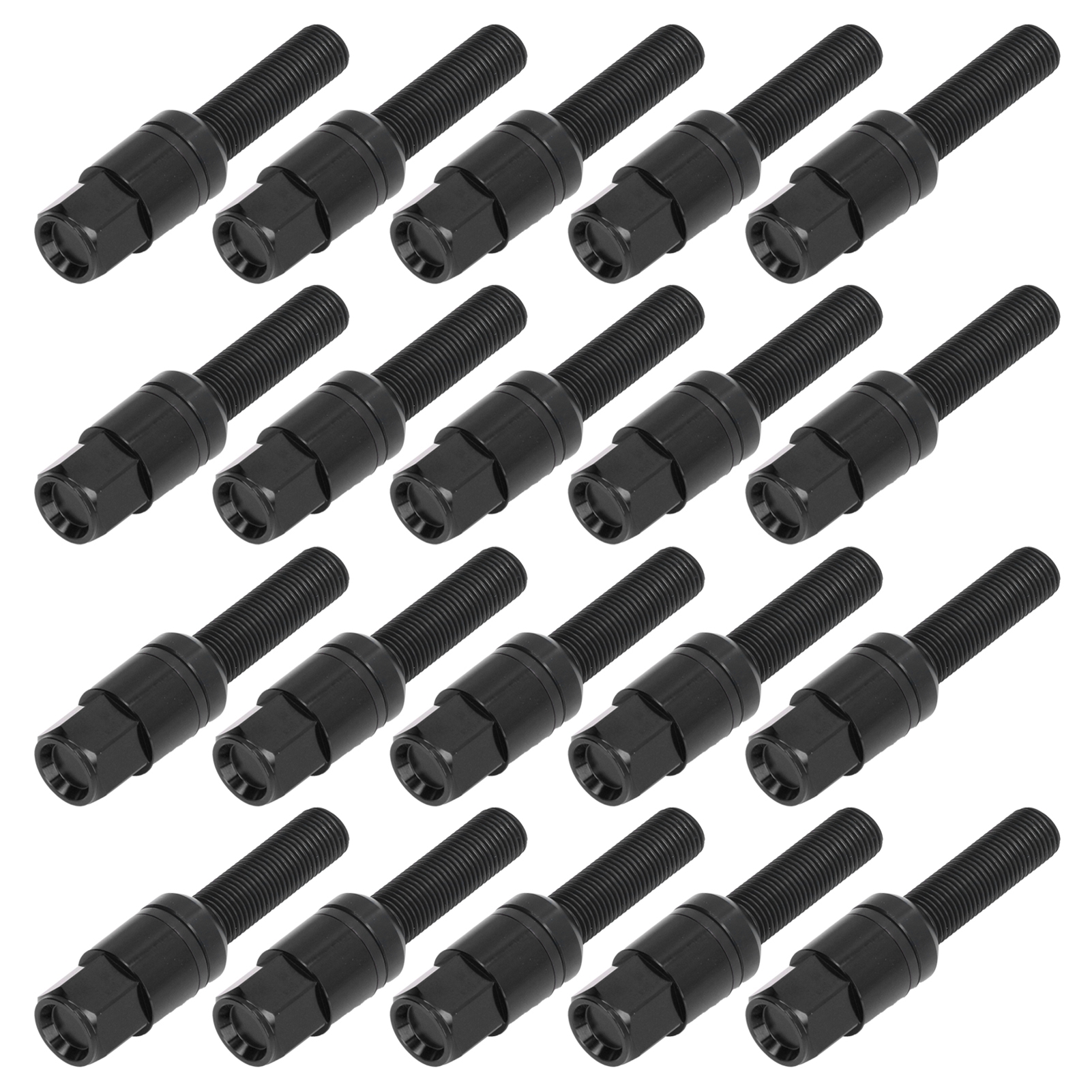 M14x1,5 Radbolzen, Konisch, 45 Mm Schaft, 17 Mm Sechskant, Universelles Autozubehör, Schwarz
