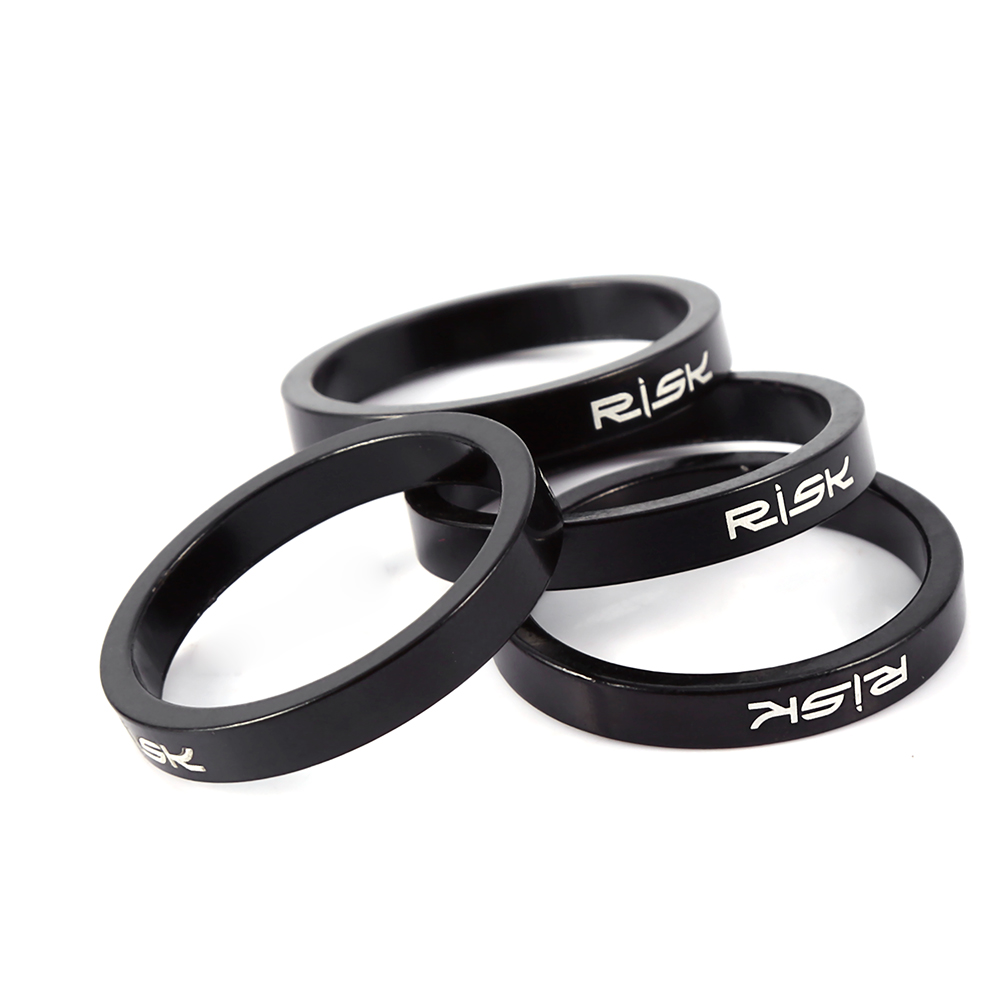 Entretoises De Direction En Aluminium Durable De 5 Mm Pour Vtt (noires, 5 Mm)