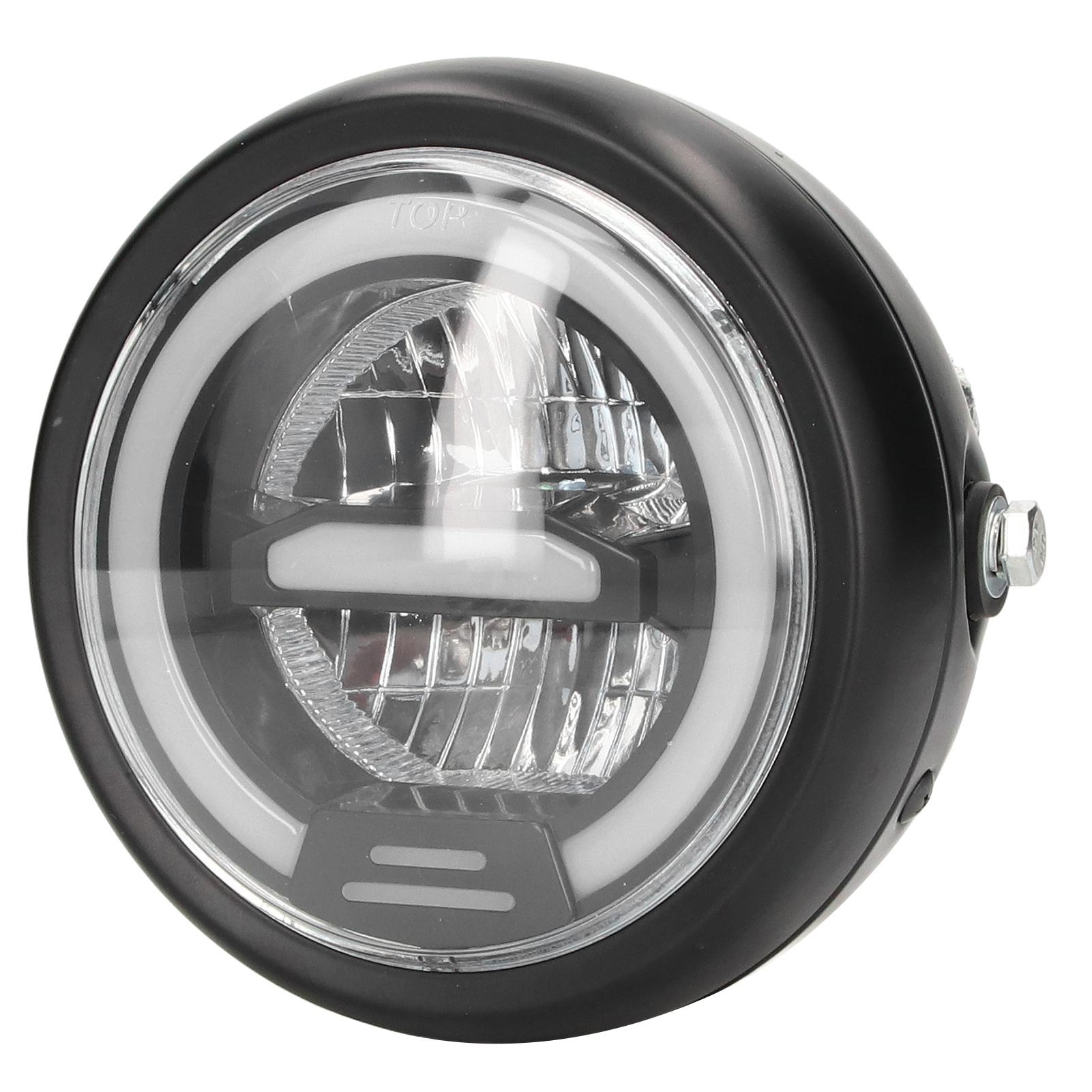 Runder Led-motorradscheinwerfer (16,5 Cm), Wasserdicht, 12 V Gleichstrom, Projektor Für Roller, Motocross Und Offroad-einsatz