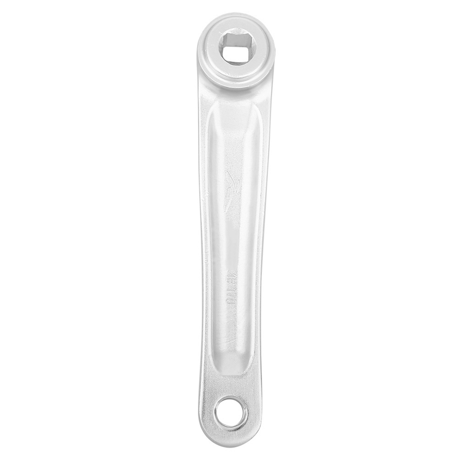 Manivelle De Rechange Gauche Mono-chaîne En Alliage D'Aluminium 170 Mm Pour Vélo (trou Carré Argenté)