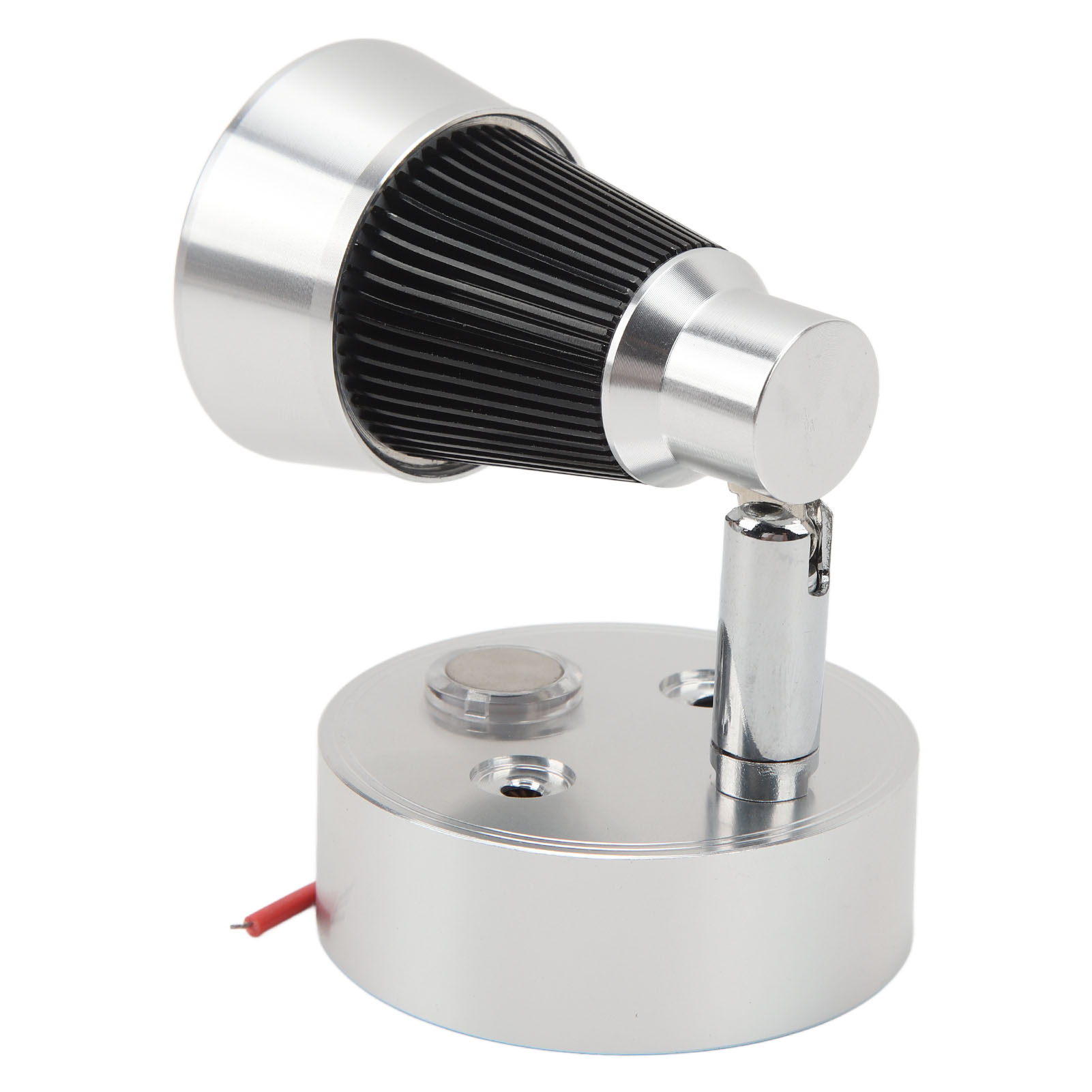 Silberne Led-nachttischlampe Für Wohnmobile, Boote Und Autos, 12 V/24 V, Mit Usb-anschluss, Touch-dimmer, Dimmbarer Beleuchtung, Touch-schalter, Kompaktes Nachtlicht