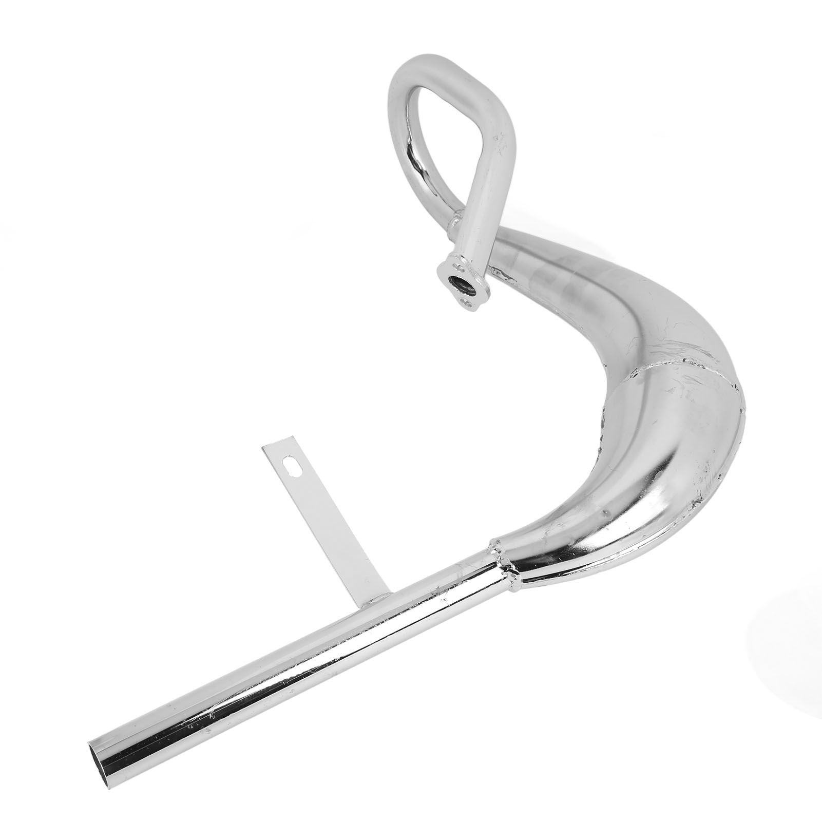 40 Mm Durchmesser Motorradschalldämpfer Aus Aluminiumlegierung, Auspuffrohr Zur Geräuschreduzierung Für E-bikes Mit Dichtung, Silberfarben