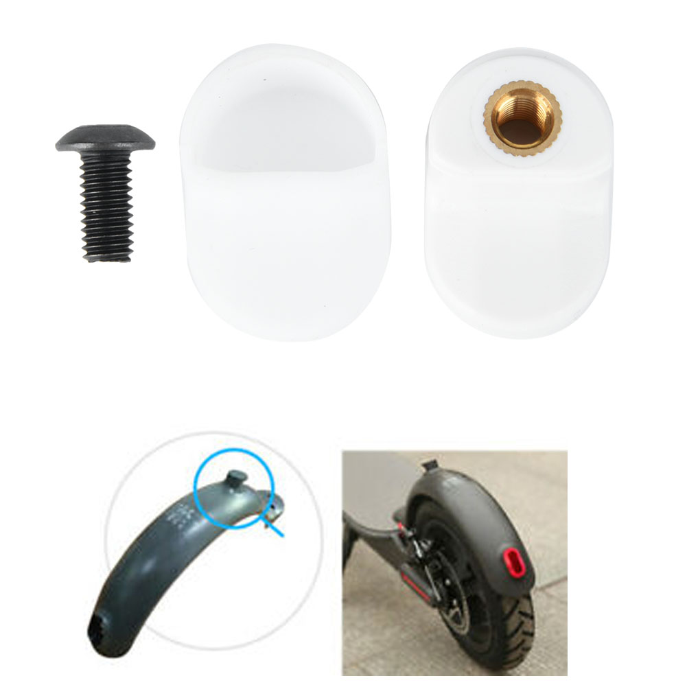 Robuster Hinterradkotflügelhaken & Silikongelhülle Für Xiaomi M365 Elektroroller, Weiß