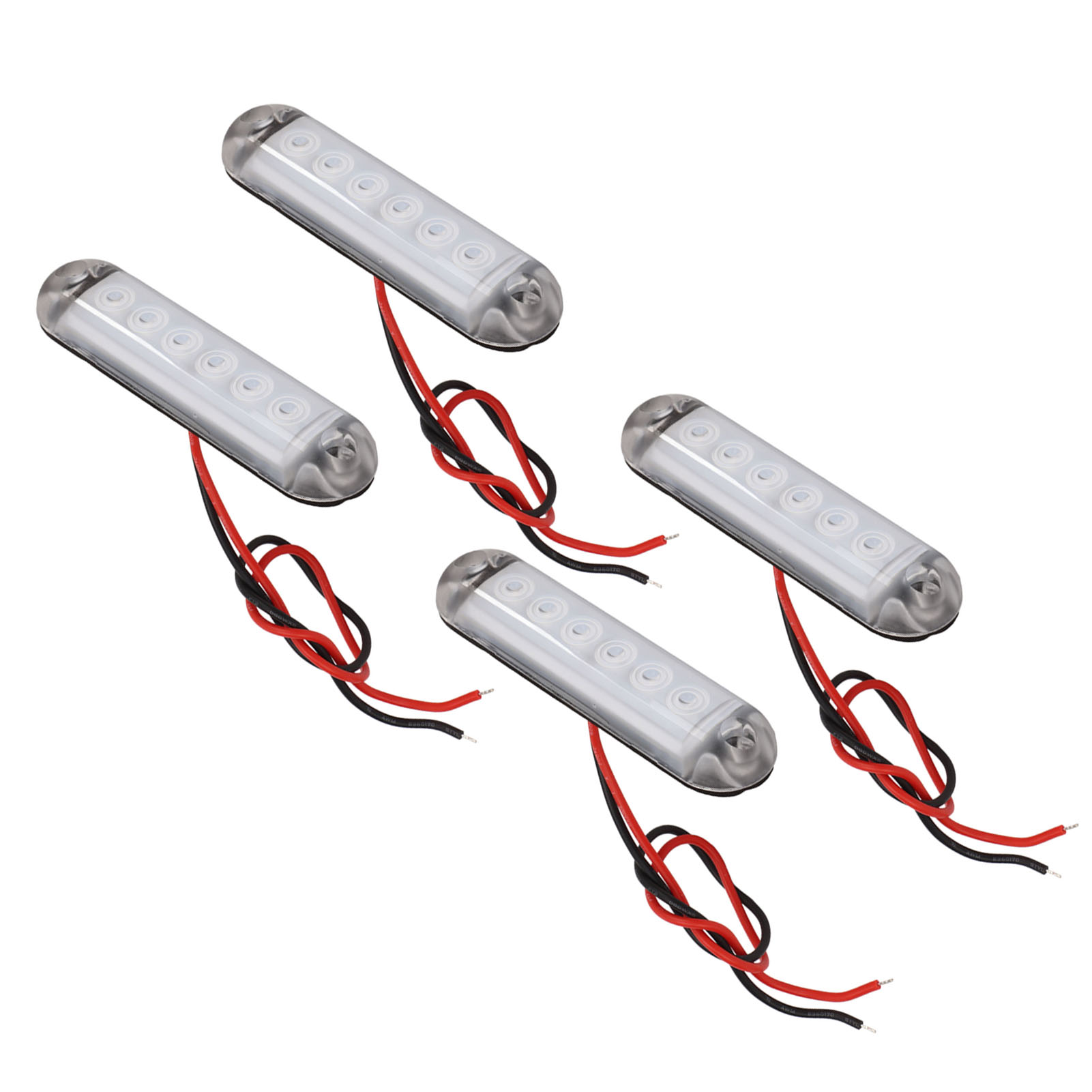 4 Stück Led-innenseitenmarkierungsleuchten, 12 V, Stabiles Pc-material, Geeignet Für Wohnmobile, Schiffe Und Yachten