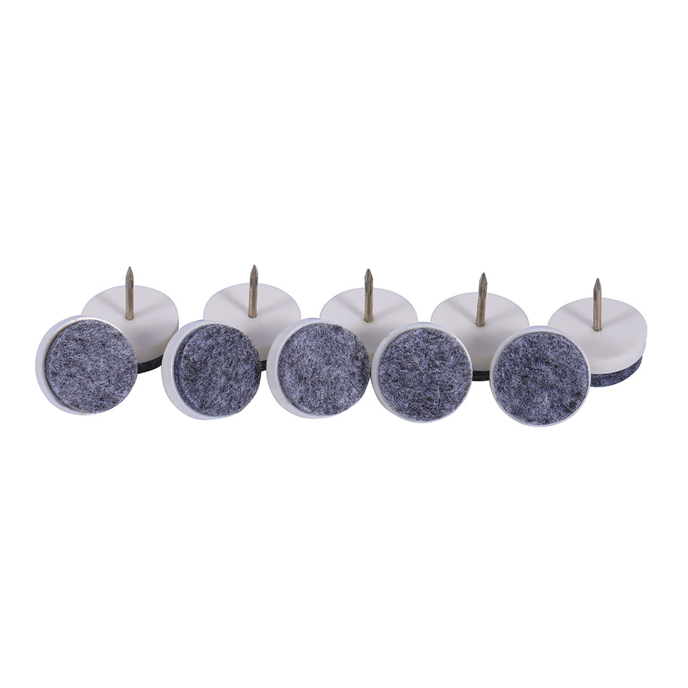 20 Stück Möbelgleiter Für Stühle Und Tische, Filzgleiter, Selbstklebend, Kratzfest, Weiß, 24 Mm