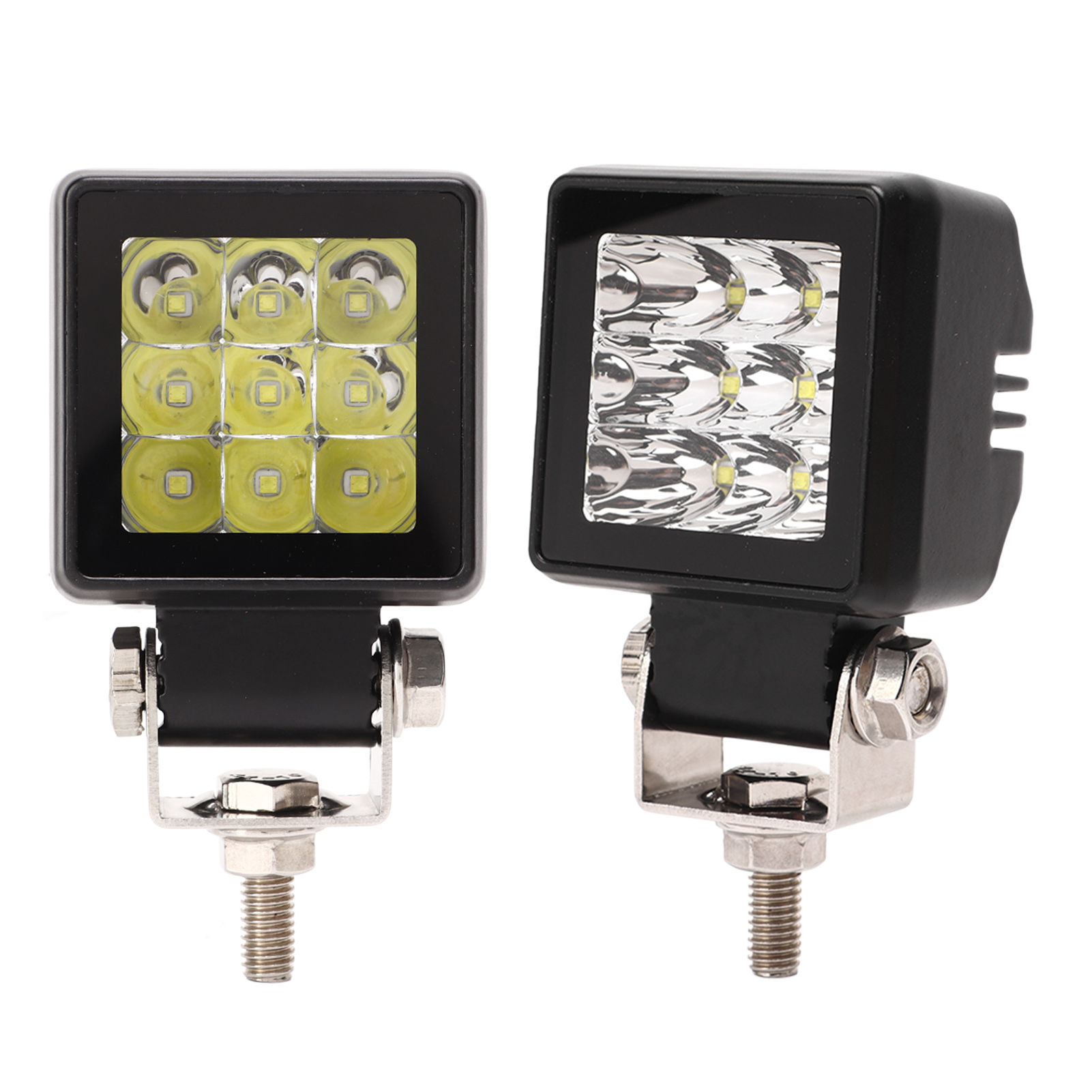 2x 27w 9-30v Weiße Led-scheinwerfer-set, Superhelle, Wasserdichte All-terrain-scheinwerfer, Nebelscheinwerfer Für 4x4 Suv Pickup Atv Utv