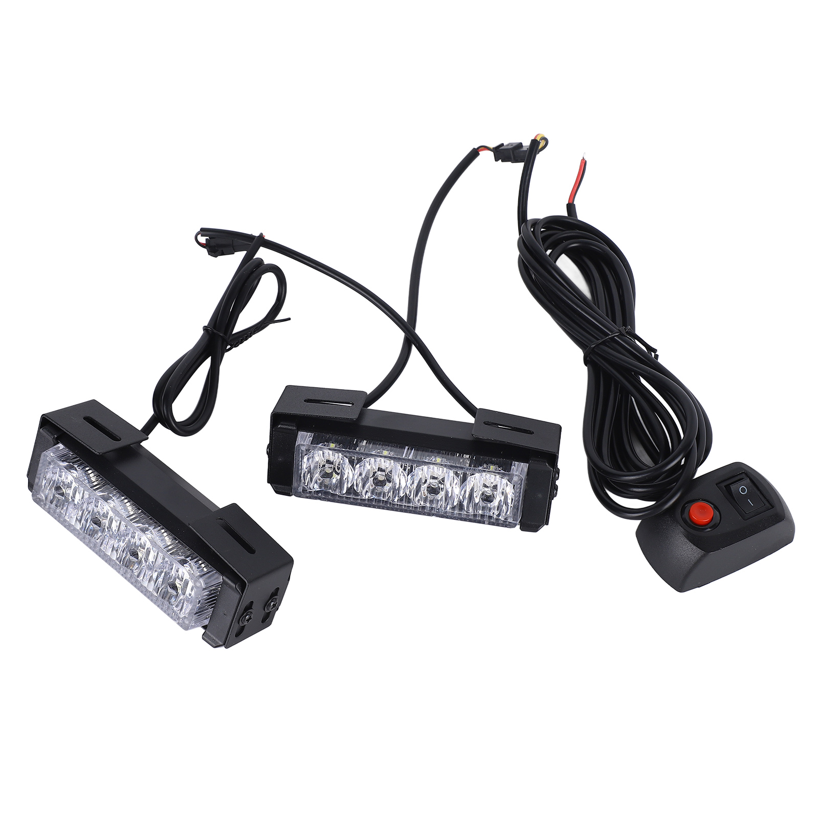 24w 12v 8led-lichtleiste, Hochleistungs-blitzlicht, Einsatzfahrzeug-signalleuchte, Weiß, Verkehrssicherheit.