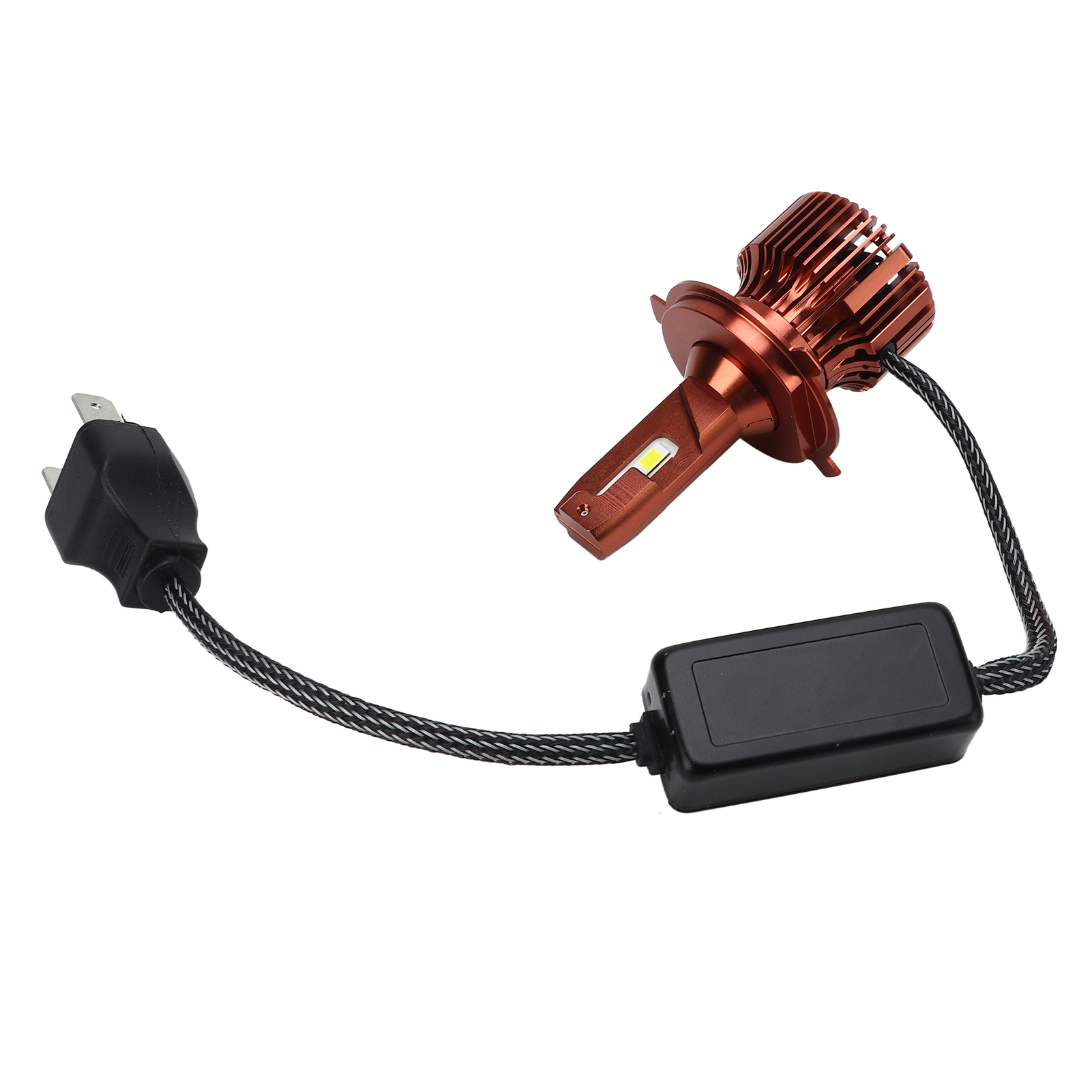 H4 48w 4800lm 6000k Weiße Led-motorradlampe 12v Wasserdicht Zweidraht-scheinwerfer Abblendlicht