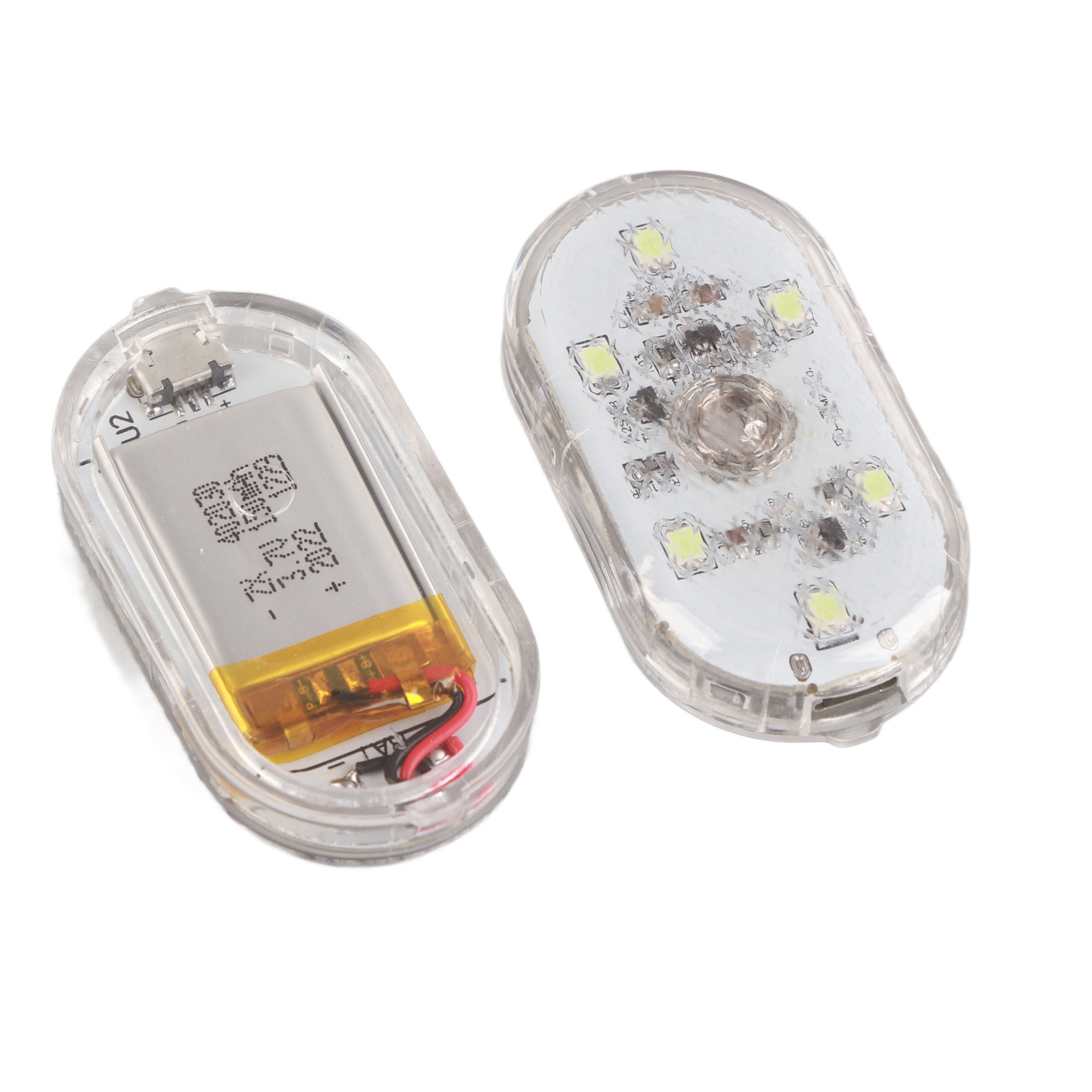 Set Mit 2 Wiederaufladbaren Usb-led-autoinnenraumleuchten, Bewegungssensor, Touch-steuerung, Kabellos, Ambientelicht, Nachtleselicht