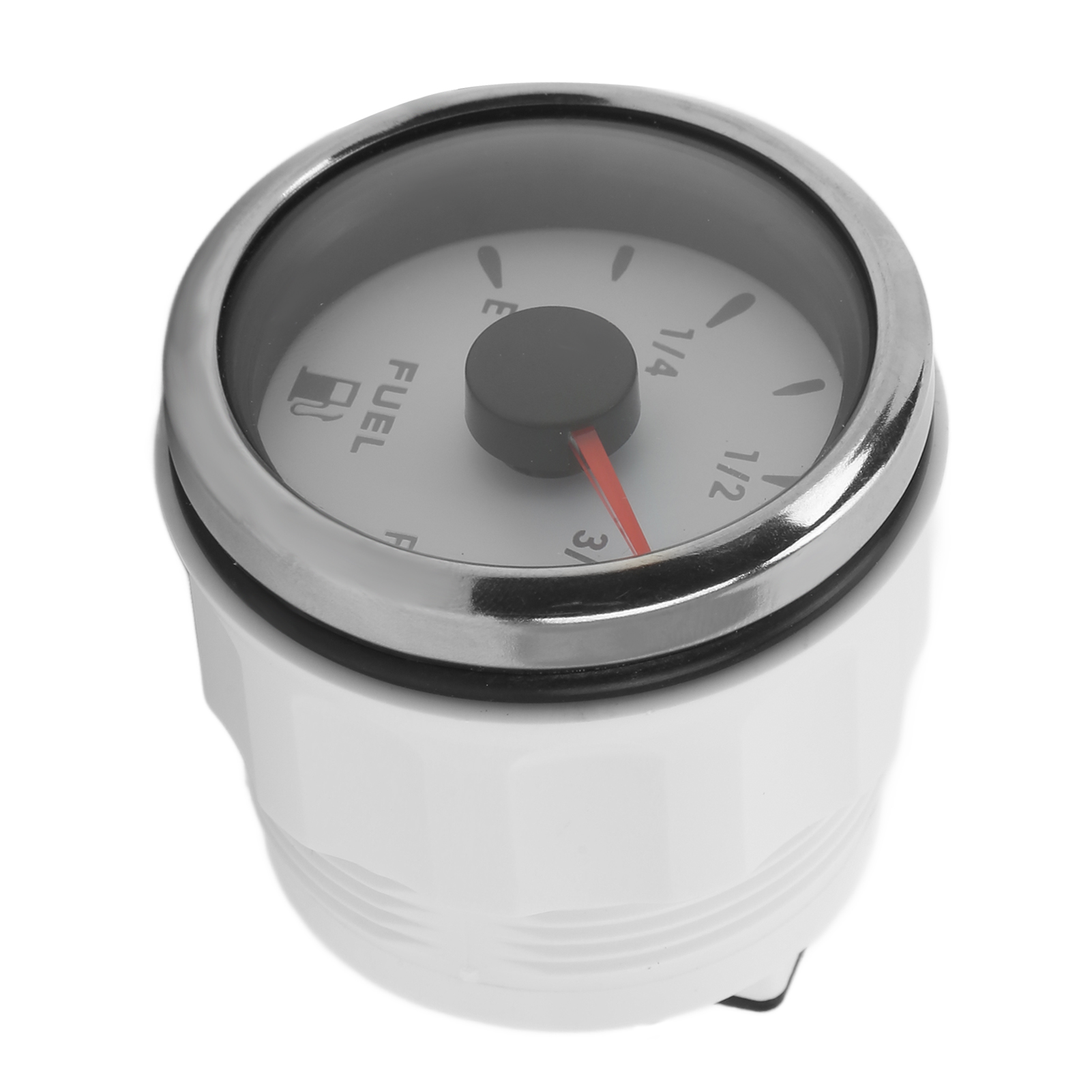 52-mm-kraftstoffstandanzeige (0–190 Ω) Mit 7-farbiger Hintergrundbeleuchtung, Für Auto, Boot, Wohnmobil, Yacht, Weiß
