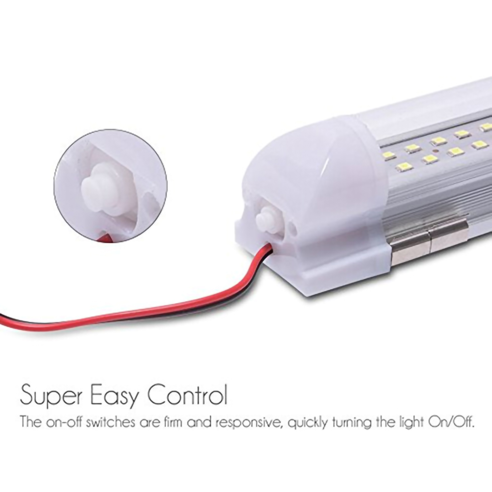 350 Lm 12–86 V 5 W Energiesparender Led-innenraumstreifen Aus Aluminium-pc Für Wohnwagen, Boote Und Transporter