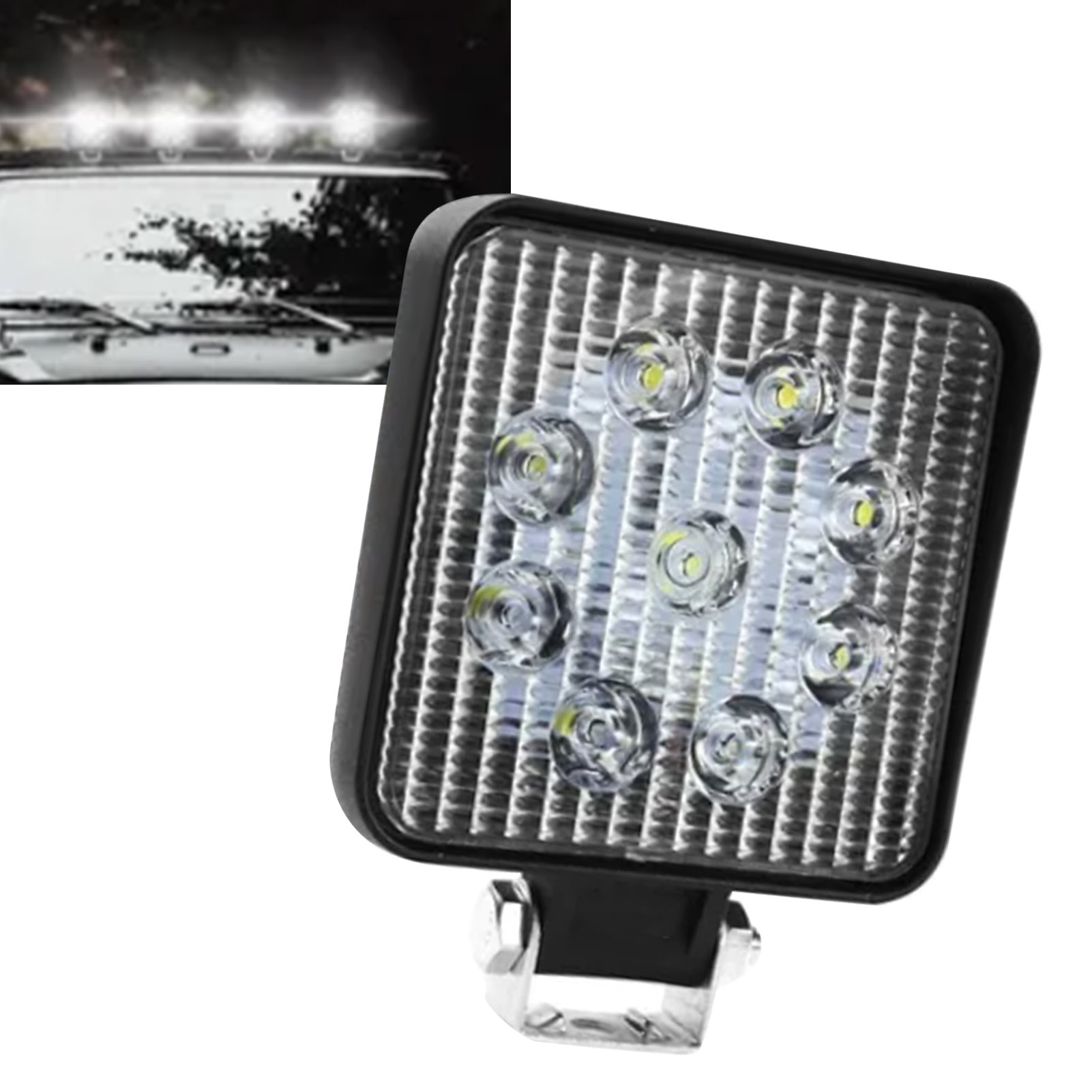 Quadratische Led-scheinwerfer 10-30v Weiß 6000k, Offroad-arbeitsscheinwerfer Für Suvs, Pkws, Transporter, Pickups, Atvs Und Utvs