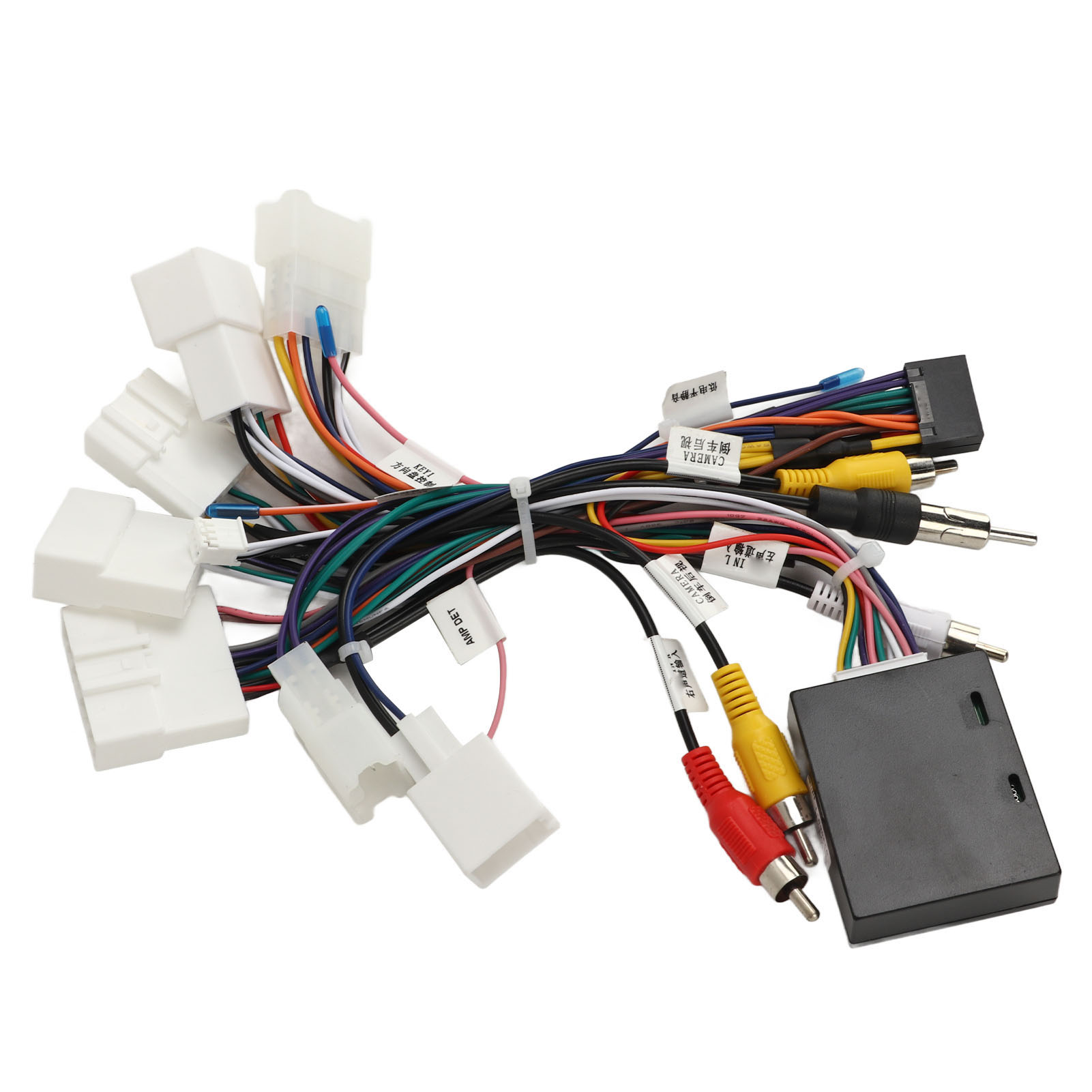 Autoradio-kabelbaum Mit Canbus-usb-decoder, Adapter Für Camry, Corolla, Rav4, 4runner, Tacoma, Verstärker Und Lenkradfernbedienung (swc)