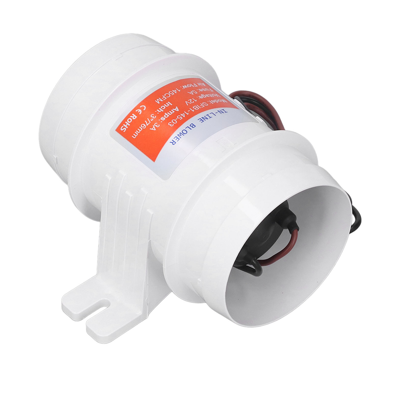 3-zoll-inline-luftgebläse Mit 145 Cfm (kubikfuß Pro Minute), 12 V Und Hoher Effizienz Für Bilgen Von Booten, Wohnmobilen Und Yachten