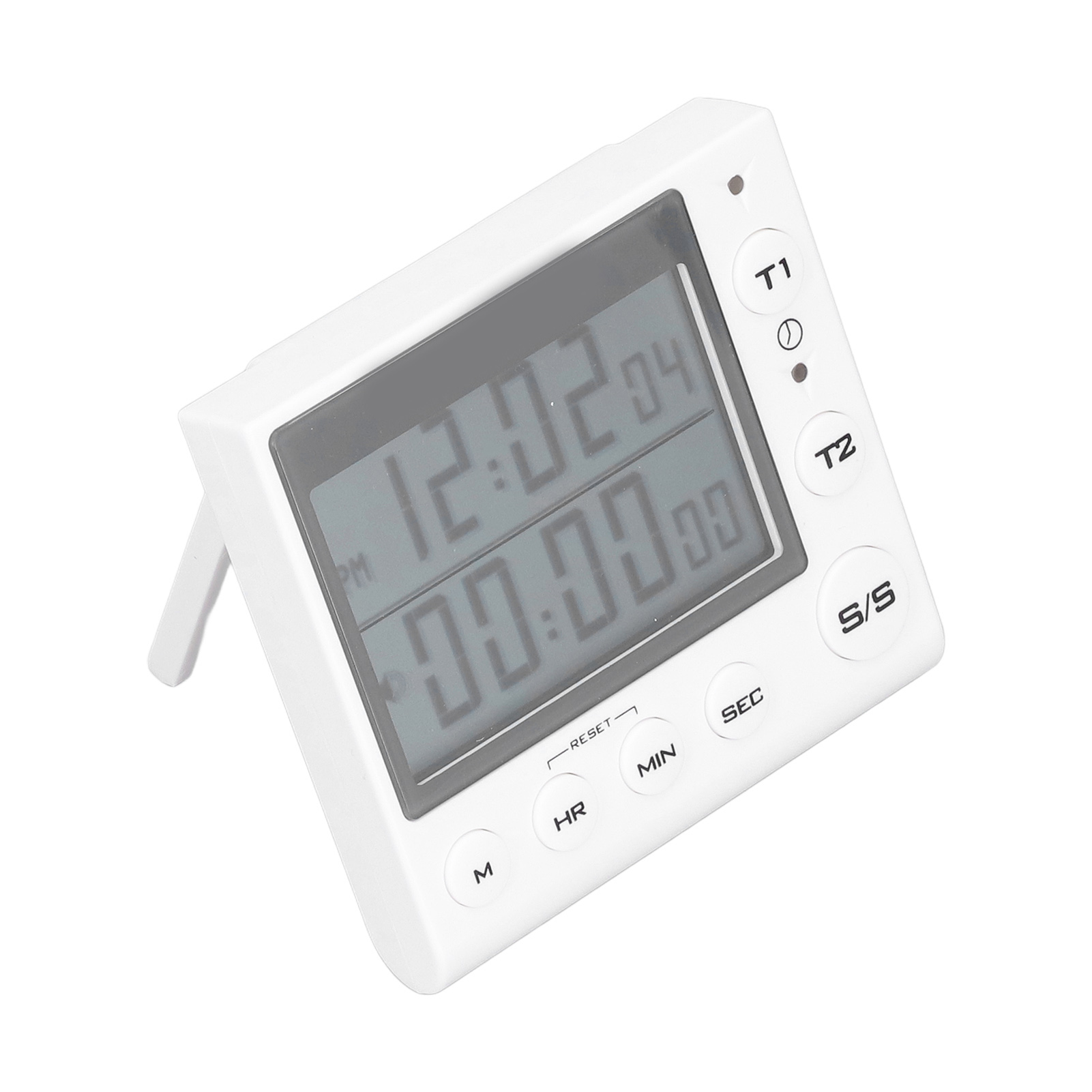 Kompakter Digitaler Timer Mit Countdown Und Stoppuhr, Vielfältigen Funktionen, Einstellbarer Lautstärke, Weiß, Ideal Für Küche, Arbeitszimmer Und Sport.