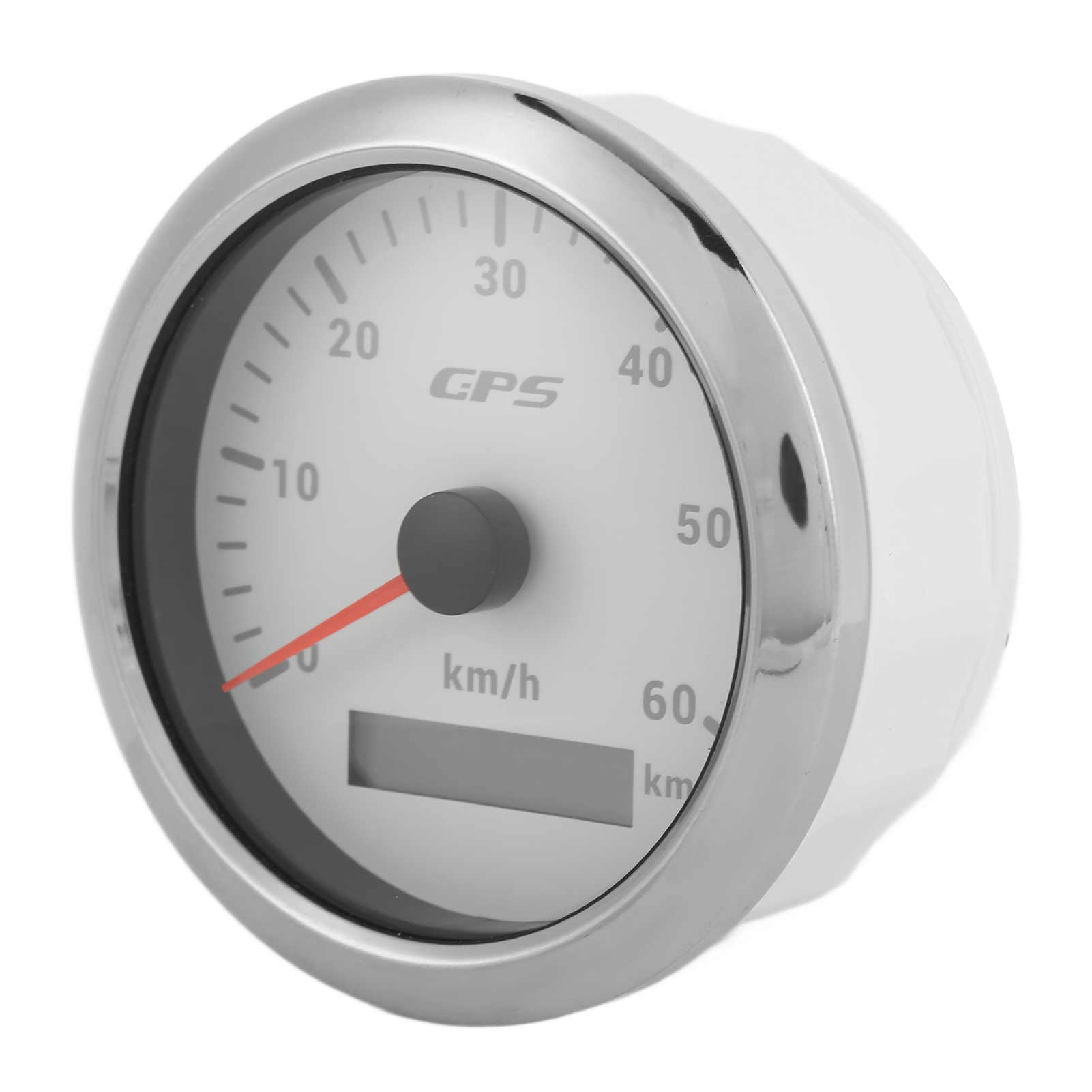 85-mm-gps-tachometer (0–60 Km/h) Mit Einstellbarem, Hintergrundbeleuchtetem Lcd-display, Kilometerzähler Für Auto/boot, 9–32 V Dc, Weiß