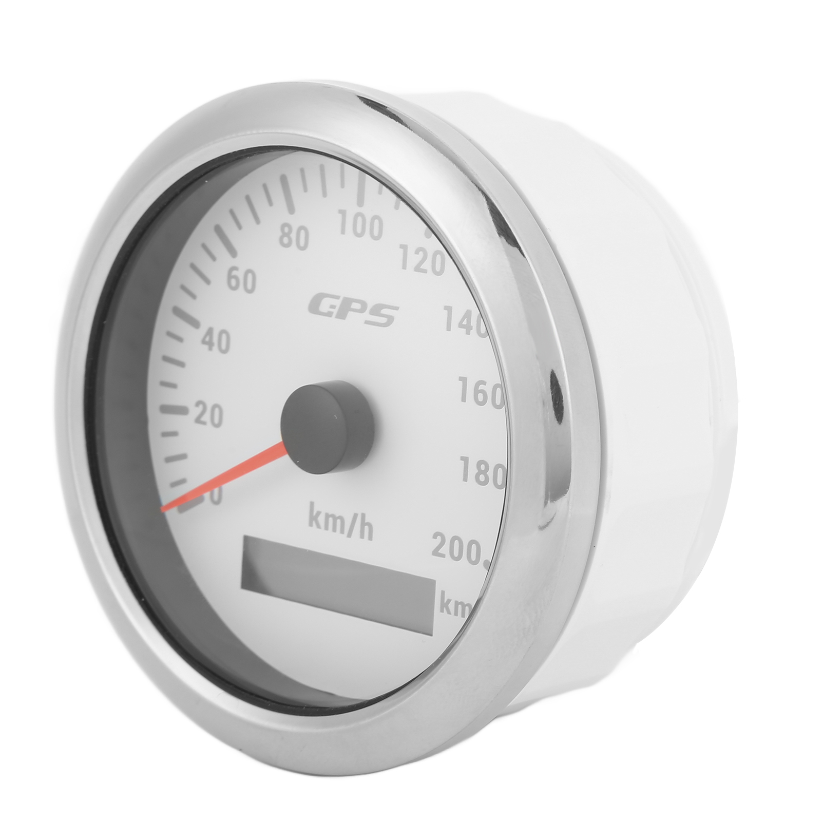 3,3-zoll-gps-tachometer 0-200 Km/h Mit Hintergrundbeleuchtung, Ip67 Wasserdicht, Weißes Zifferblatt, Für Auto, Boot, Yacht, Schifffahrt.